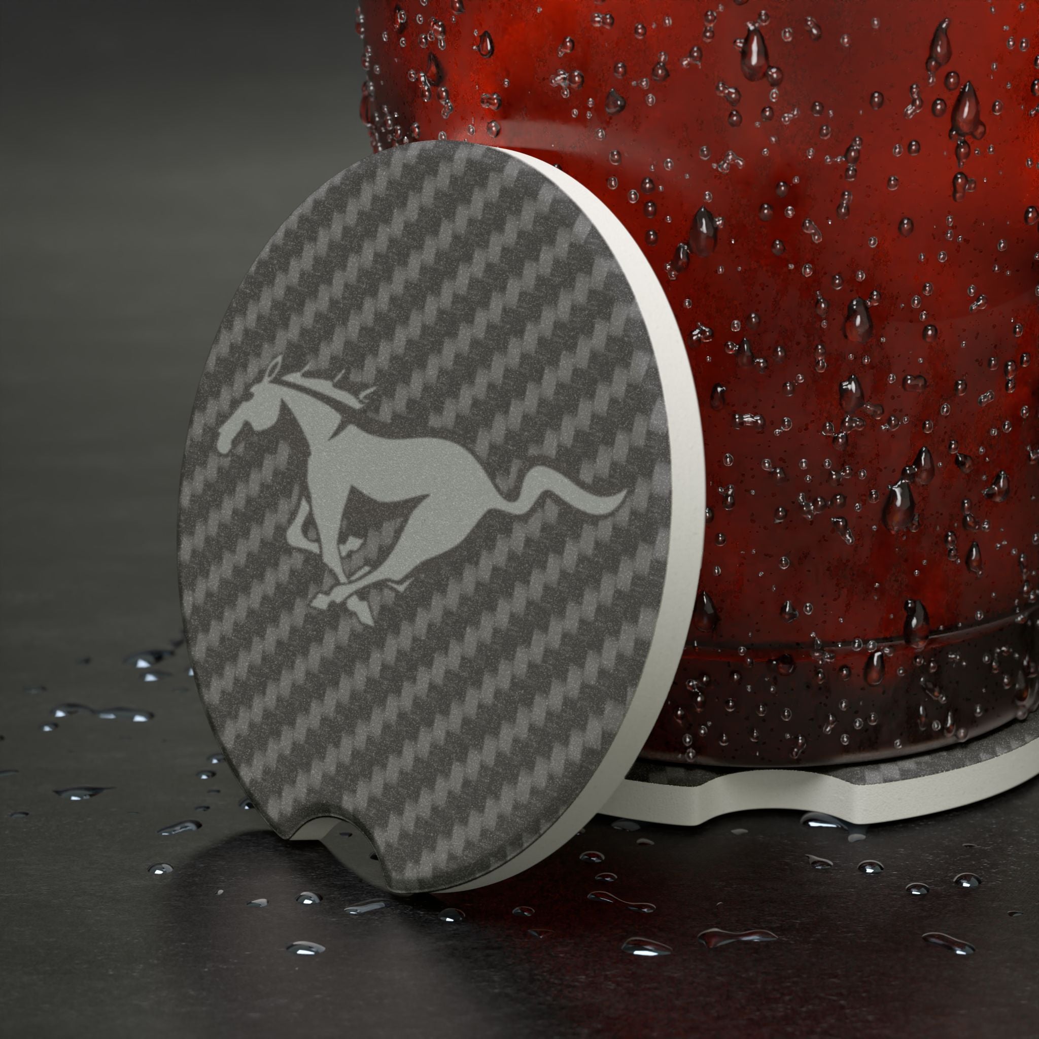 Ford Mustang Soapstone Car Coaster