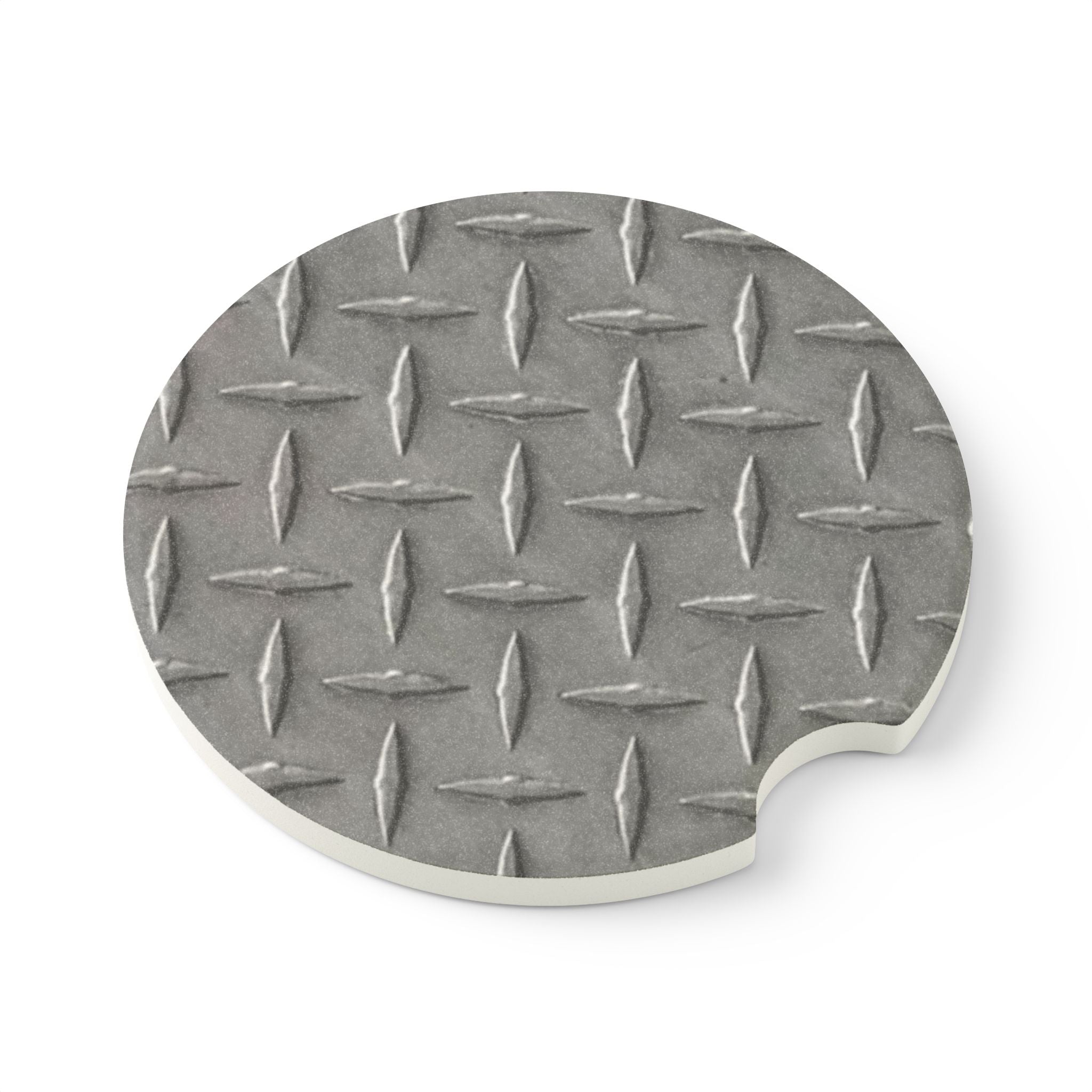 Diamond Plate Soapstone Car Coaster