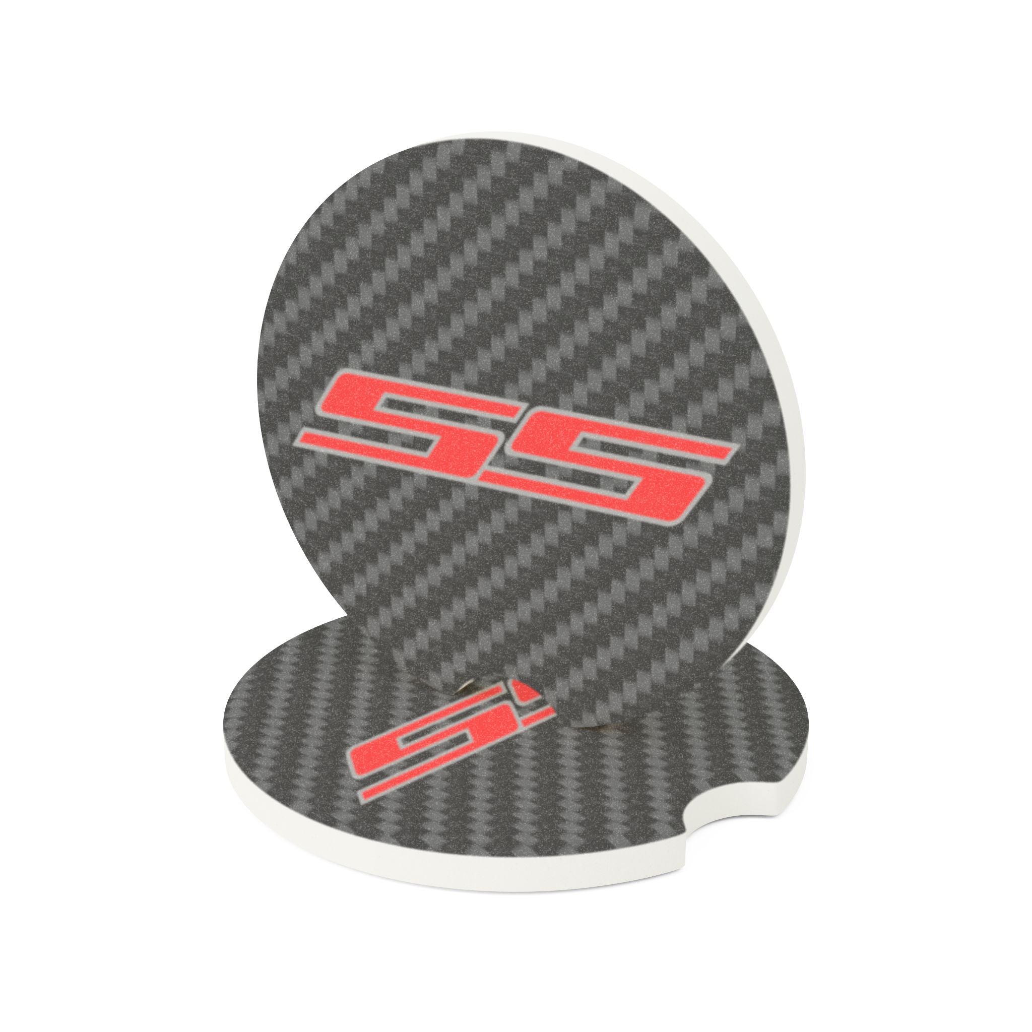 Chevy SS Carbon Fiber Soapstone Car Coaster