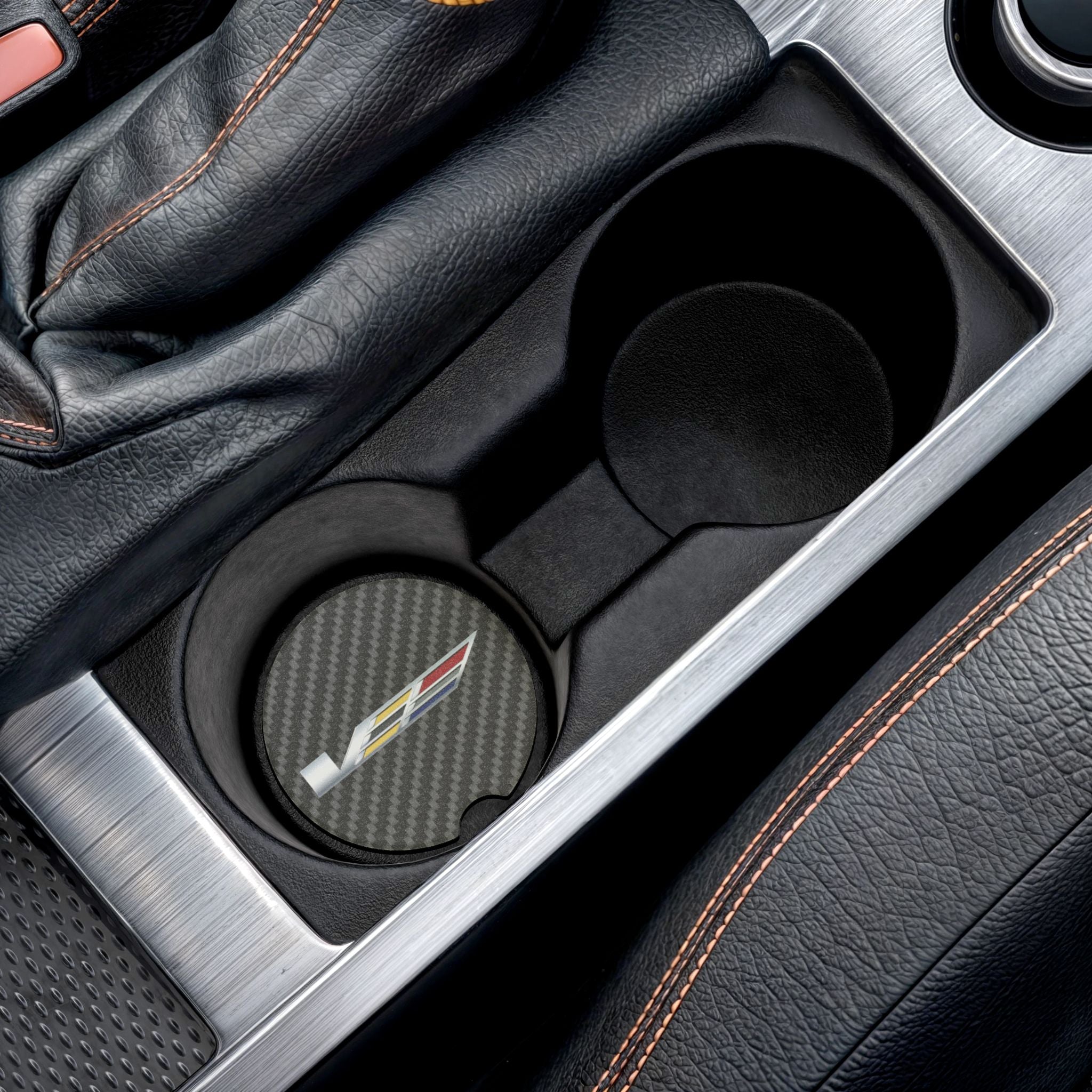 Cadillac V Series V3 Carbon Fiber Soapstone Car Coaster