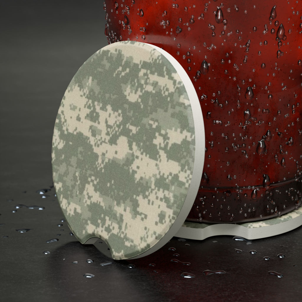 Army Digital Camo Soapstone Car Coaster