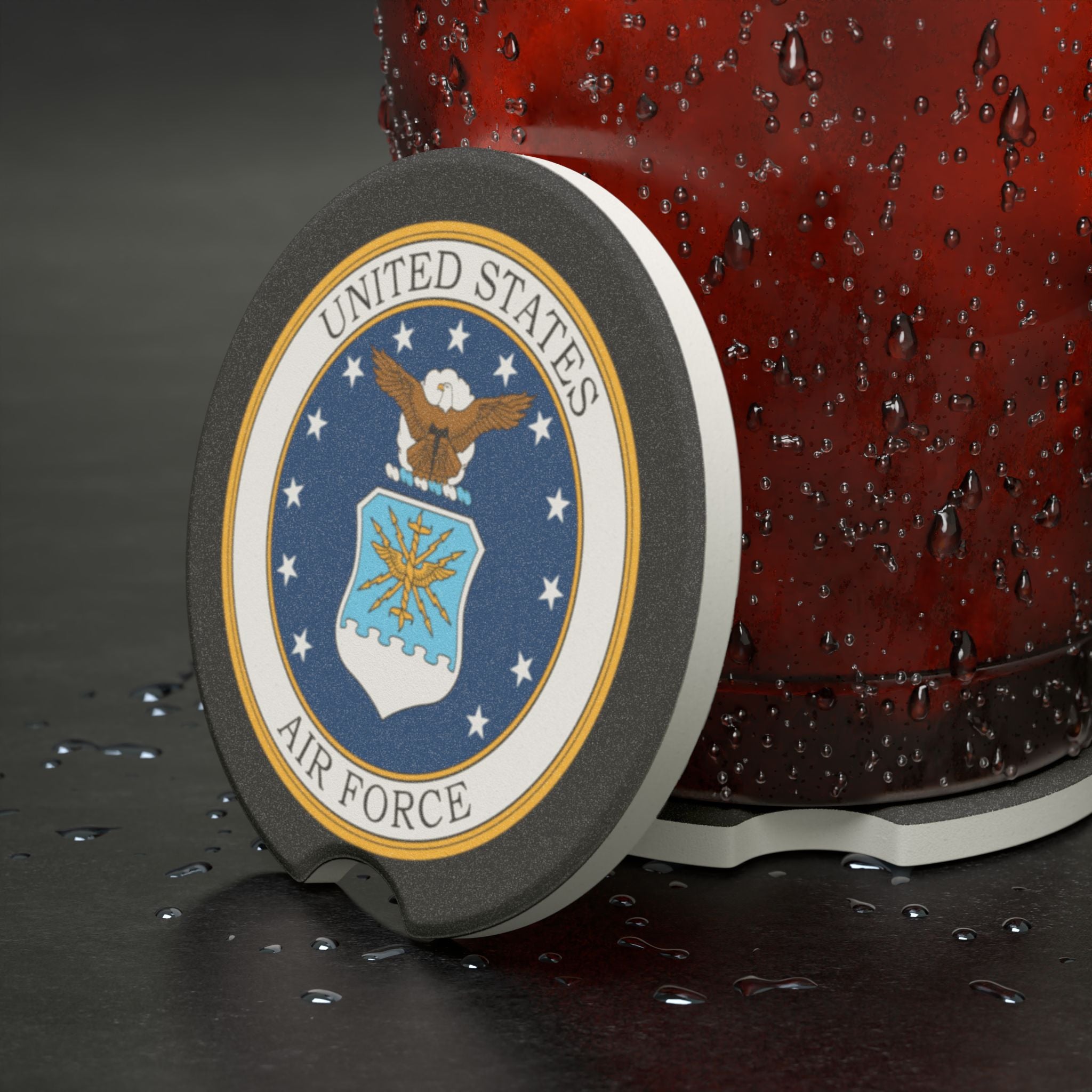 United States Air Force Soapstone Car Coaster