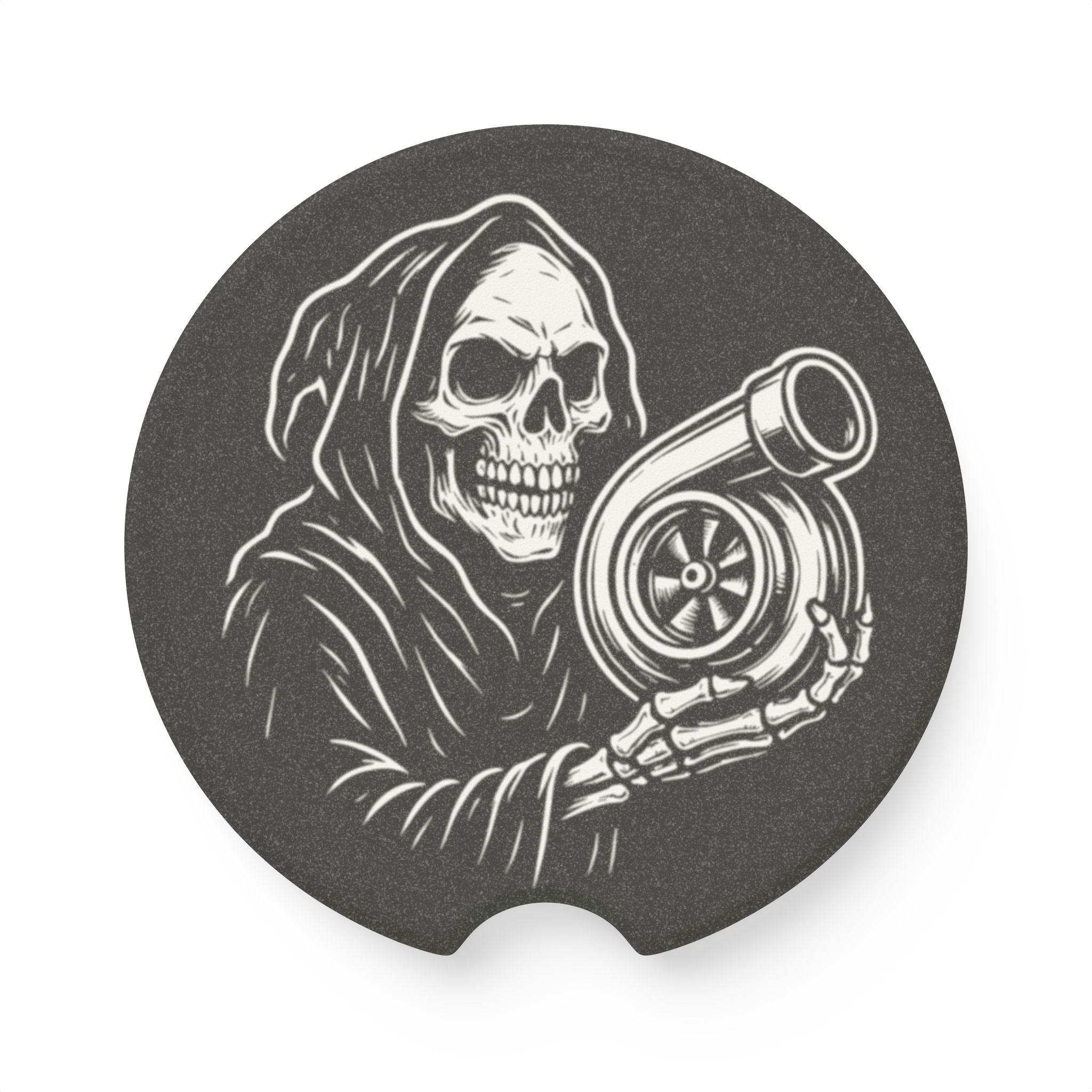 Grim Reaper Turbo Soapstone Car Coaster