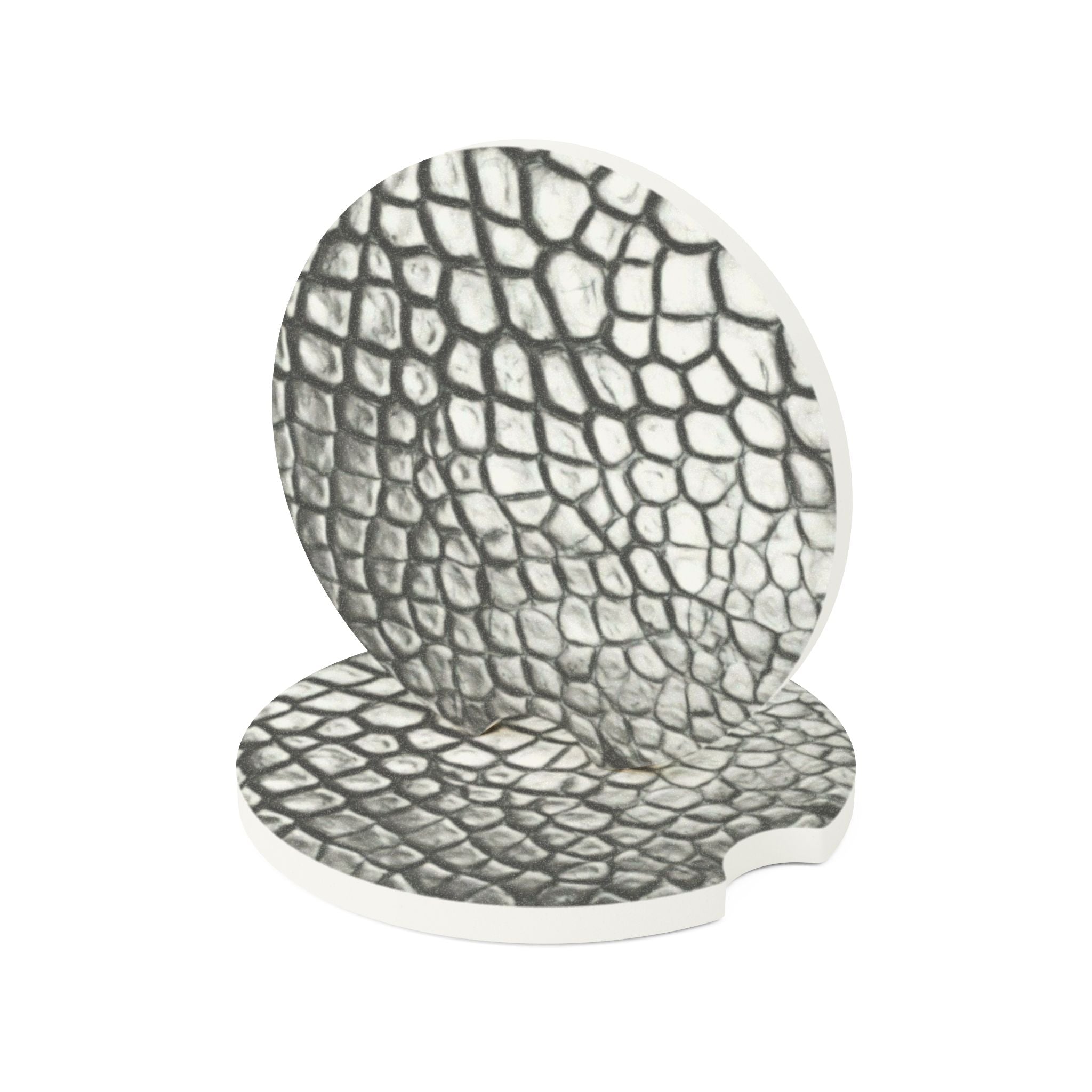 Crocodile Skin Soapstone Car Coaster