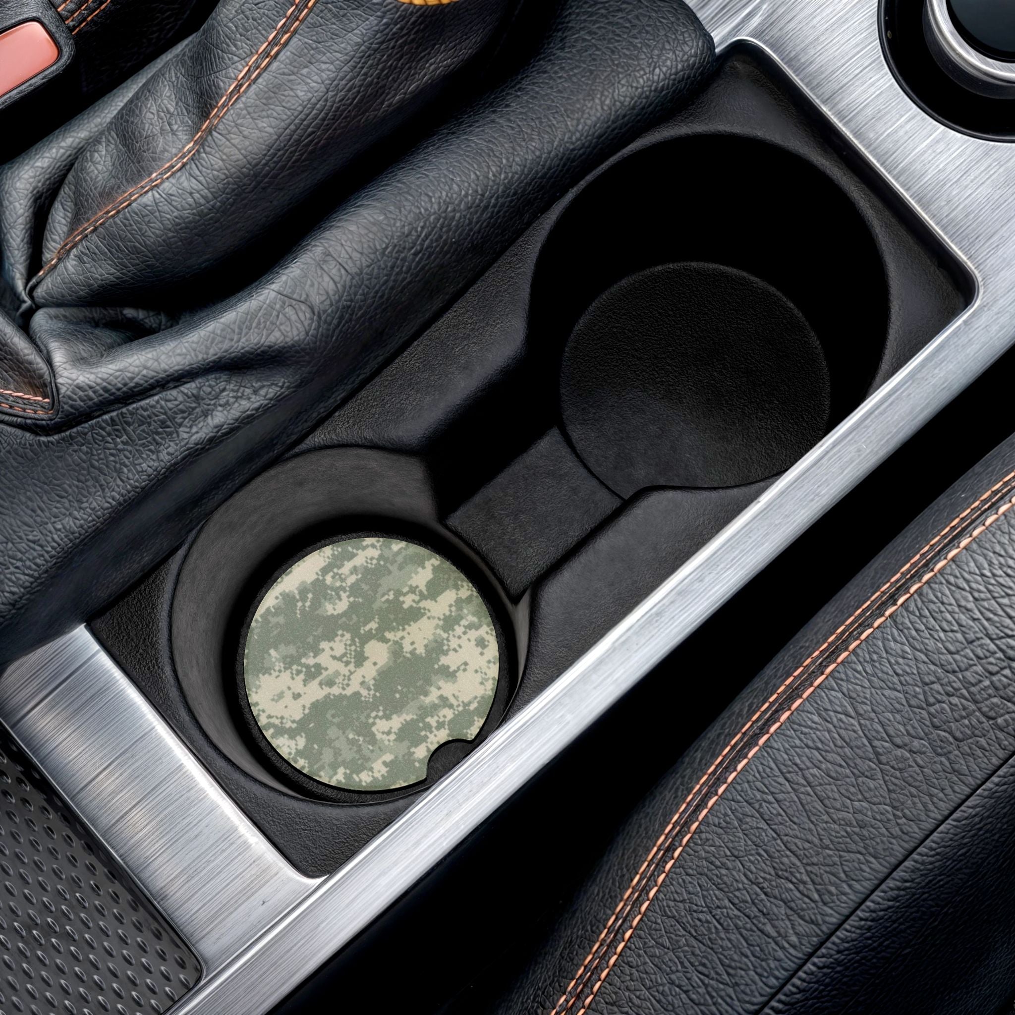 Army Digital Camo Soapstone Car Coaster