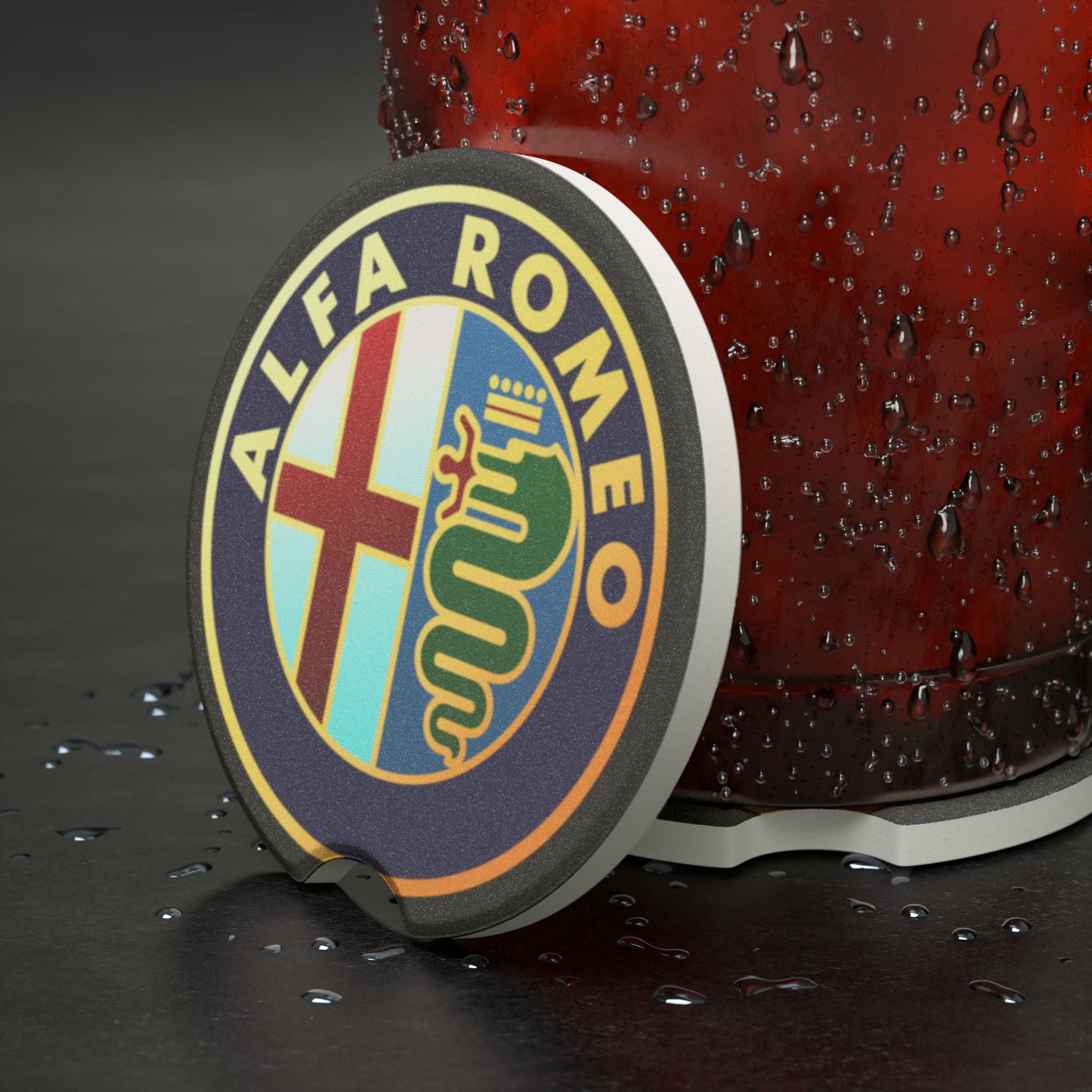 Alfa Romeo Soapstone Car Coaster