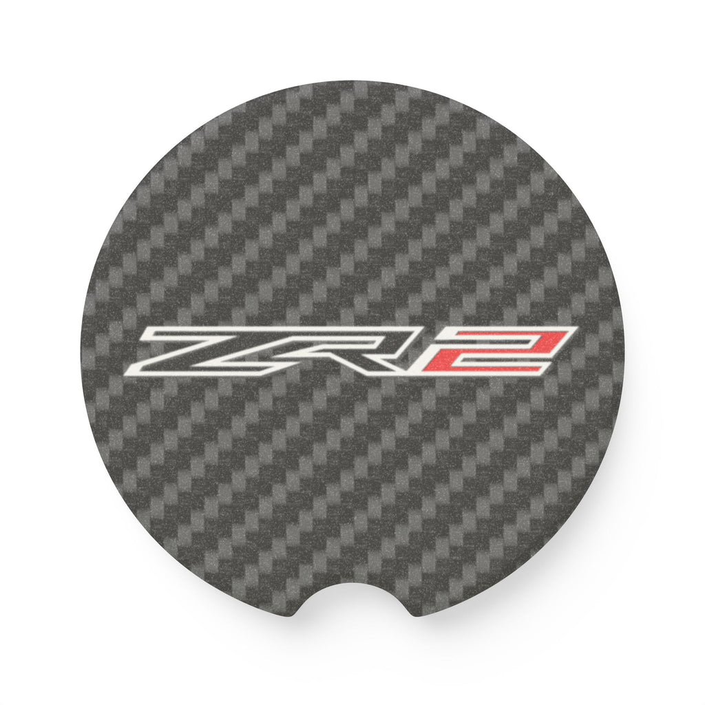 Chevy ZR2 Carbon Fiber Soapstone Car Coaster