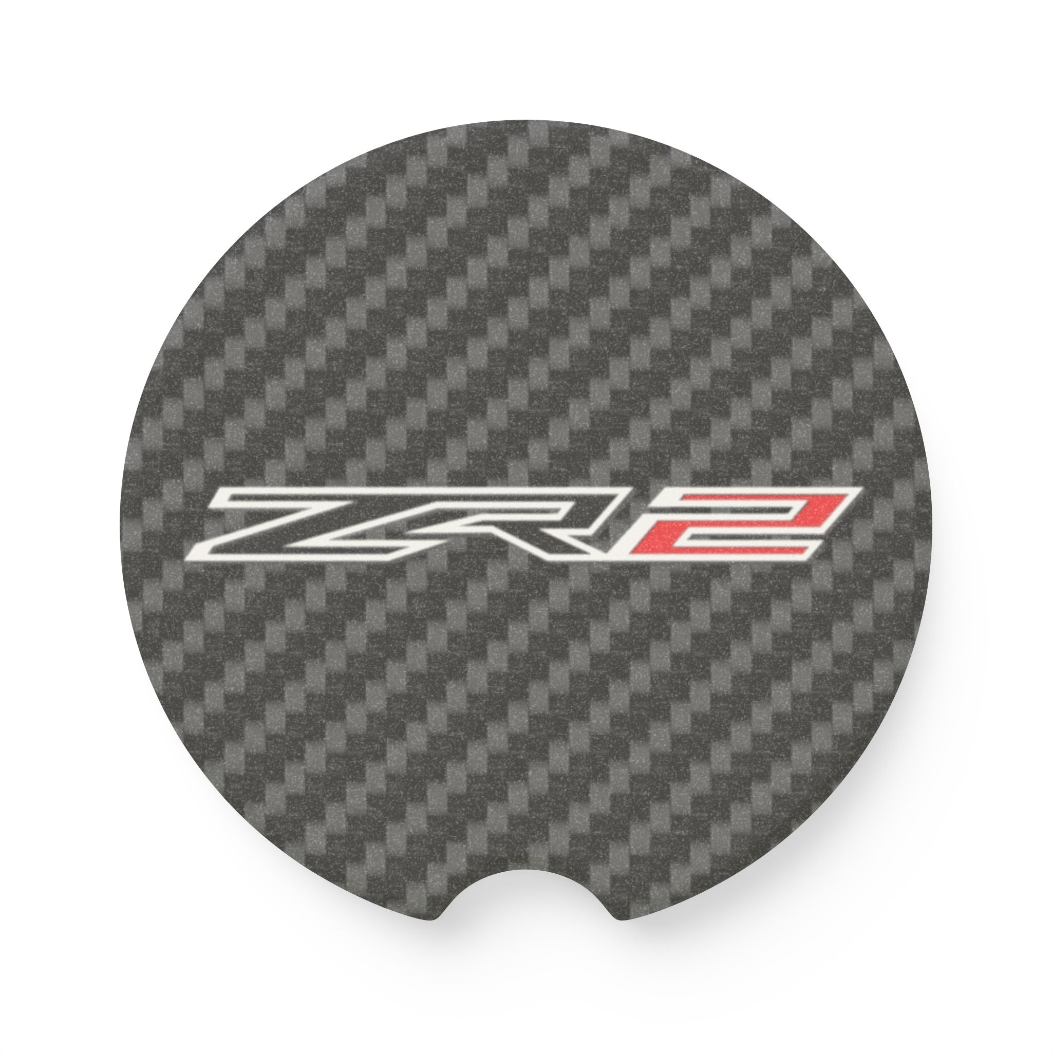 Chevy ZR2 Carbon Fiber Soapstone Car Coaster