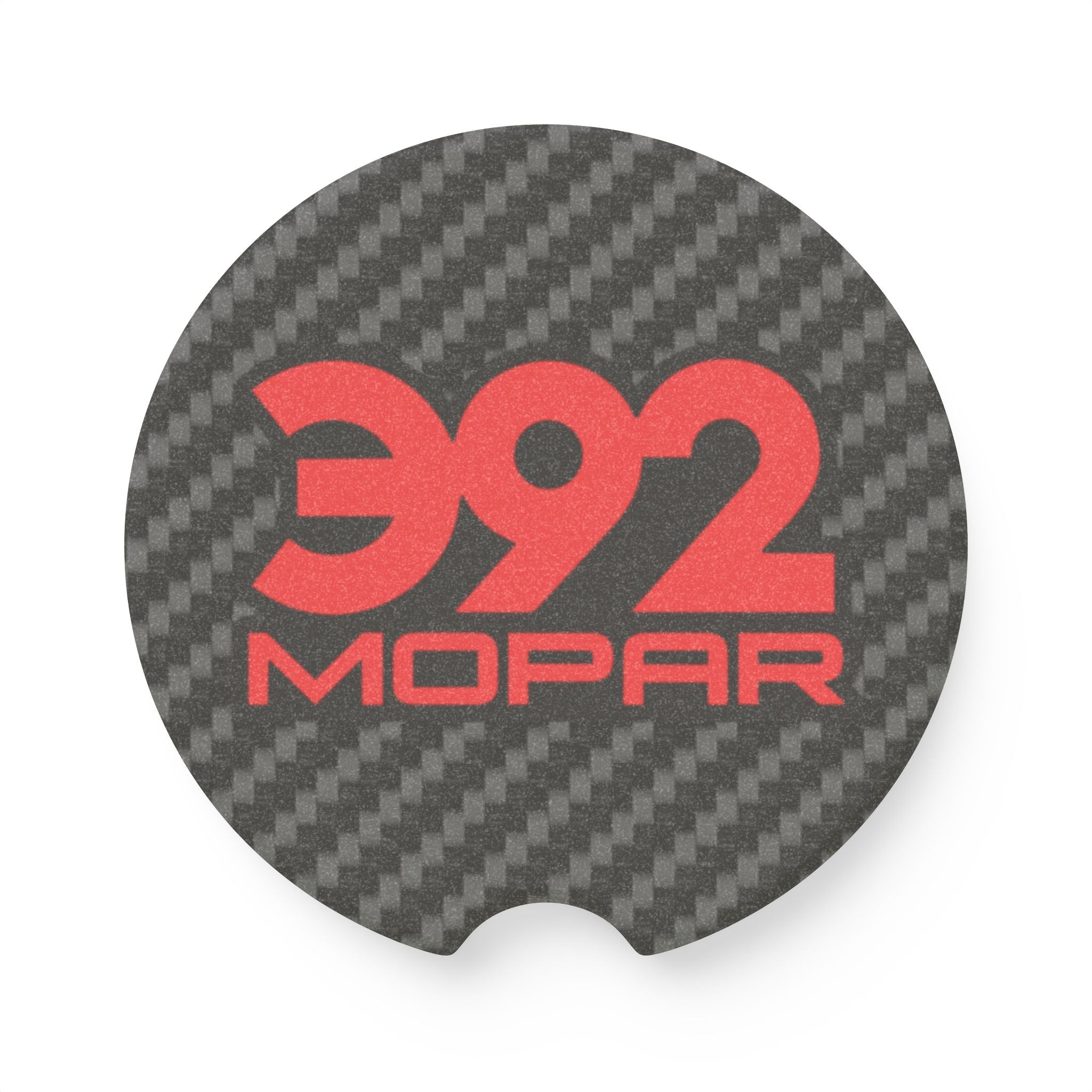 392 Mopar Carbon Fiber Soapstone Car Coaster