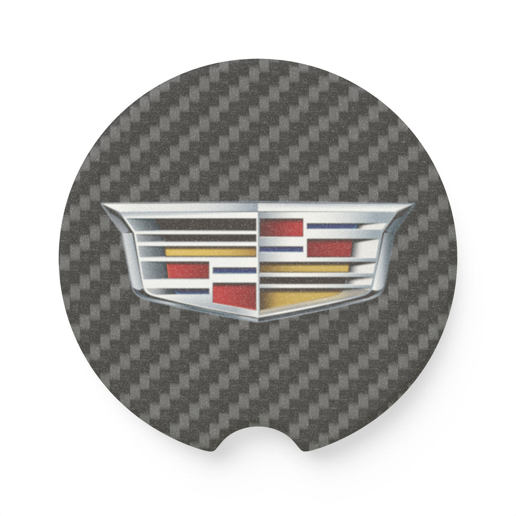 Cadillac Carbon Fiber Soapstone Car Coaster