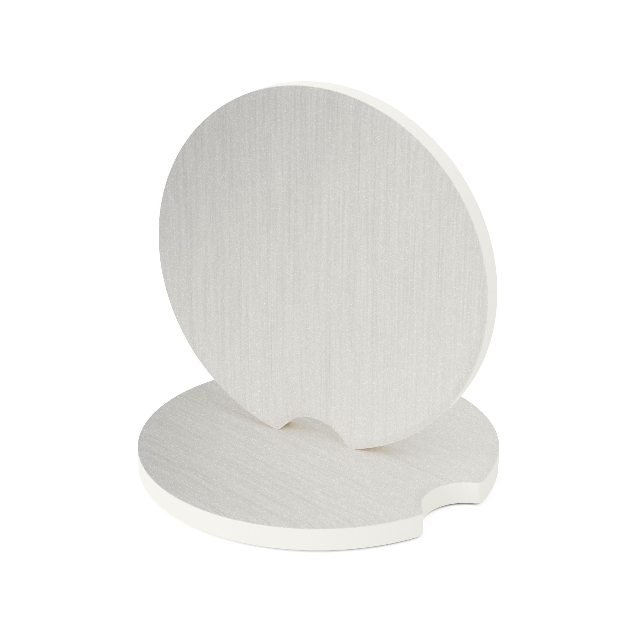 Brushed Aluminum Soapstone Car Coaster