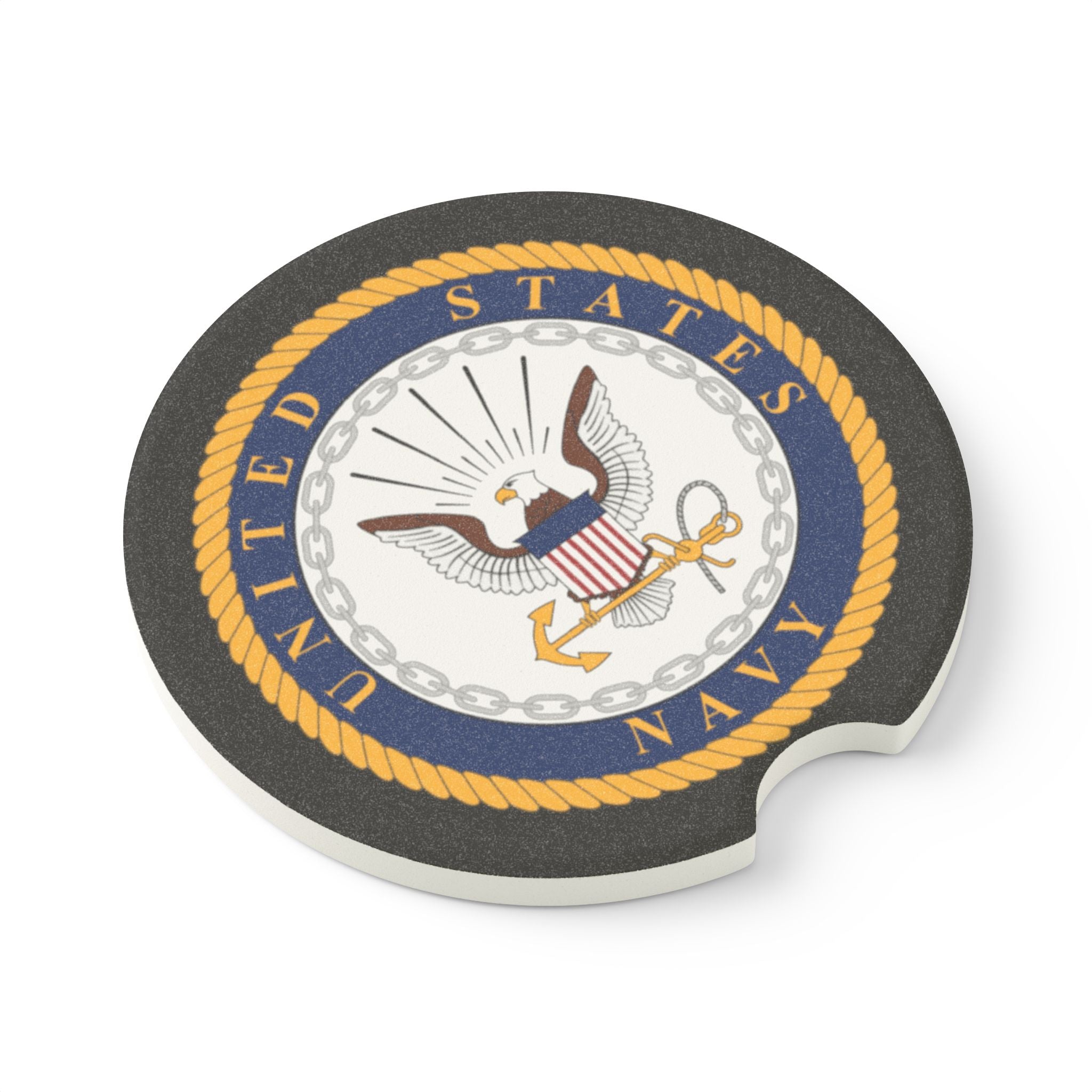 United States Navy Soapstone Car Coaster