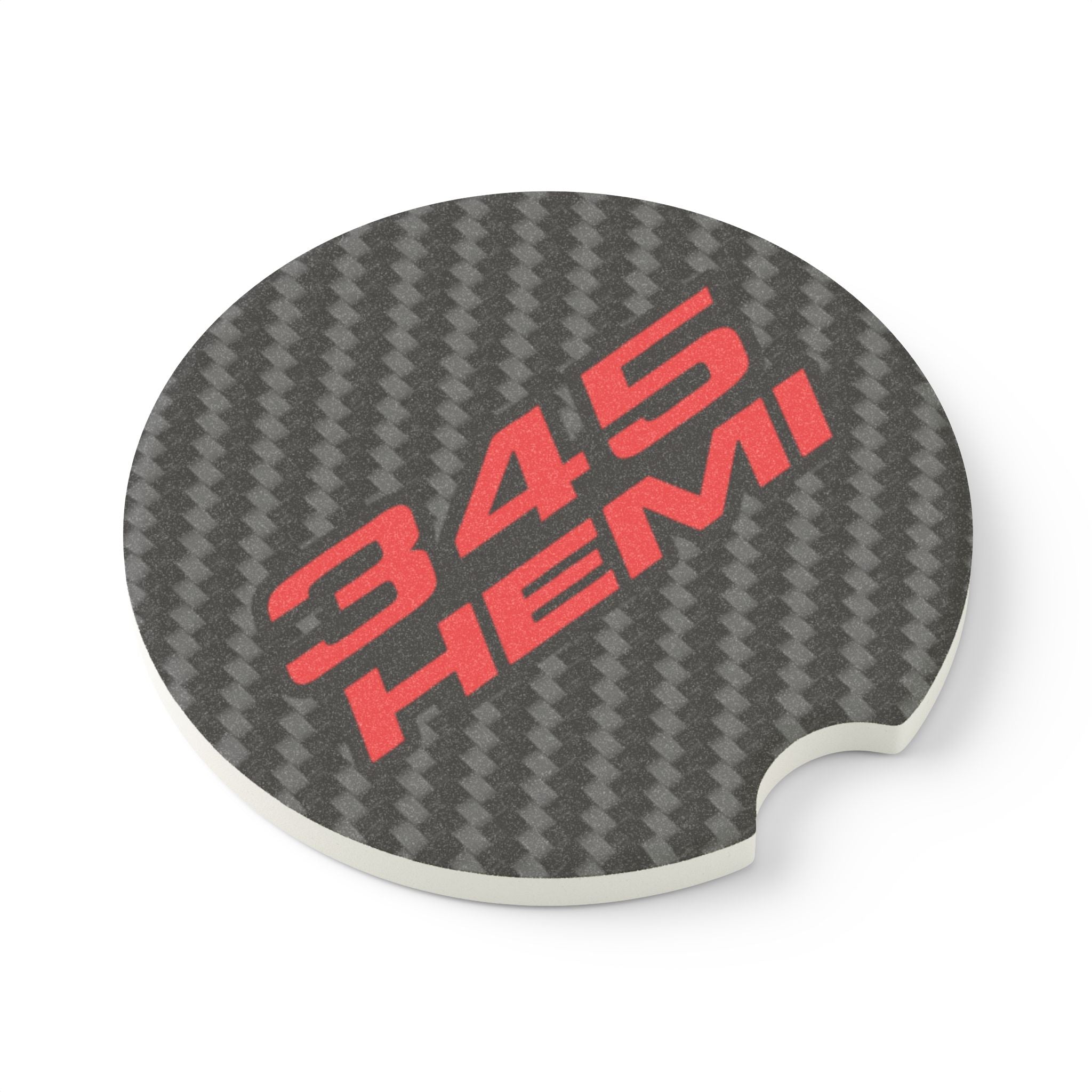 345 Hemi Carbon Fiber Soapstone Car Coaster