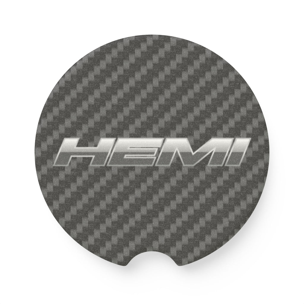 Hemi Carbon Fiber Soapstone Car Coaster