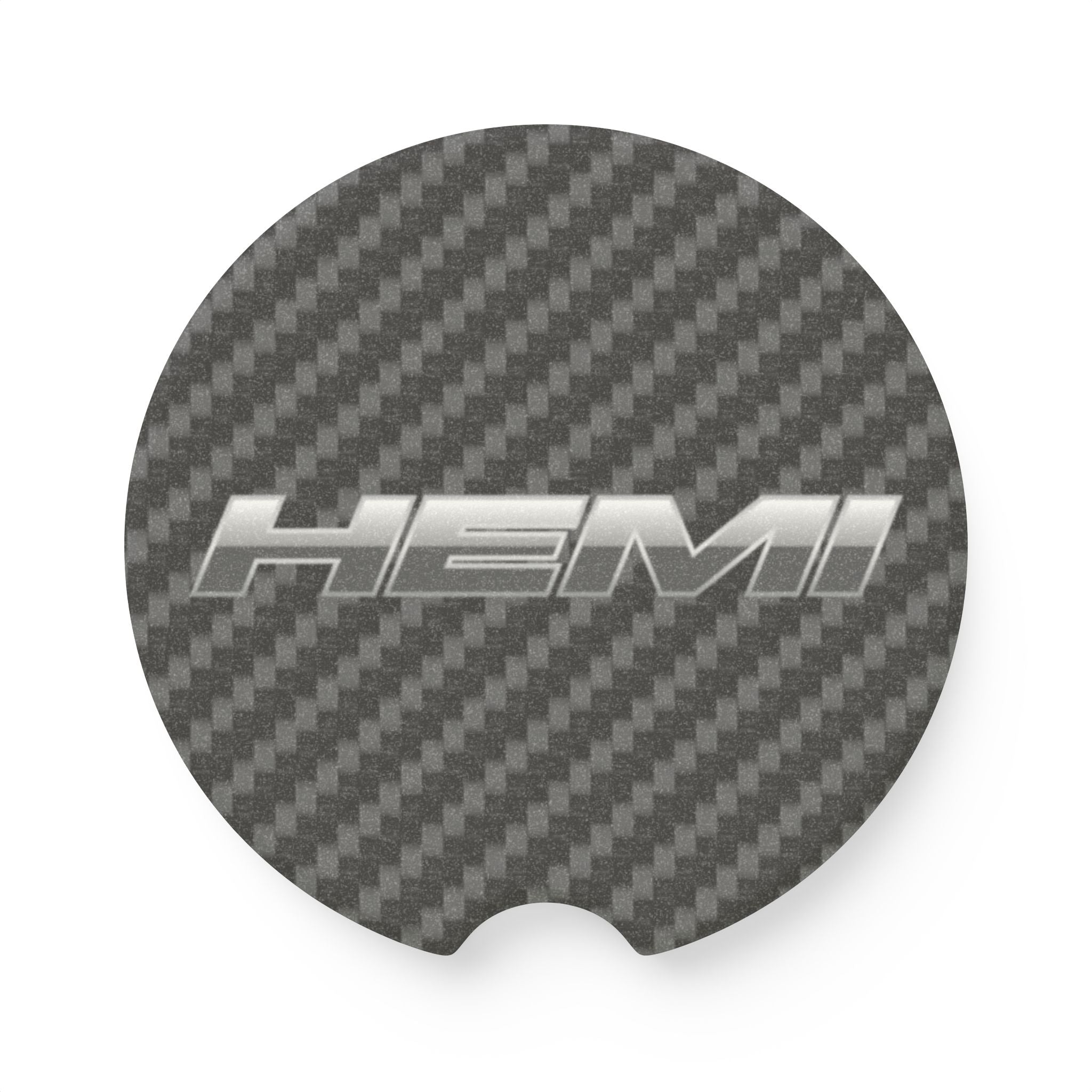 Hemi Carbon Fiber Soapstone Car Coaster