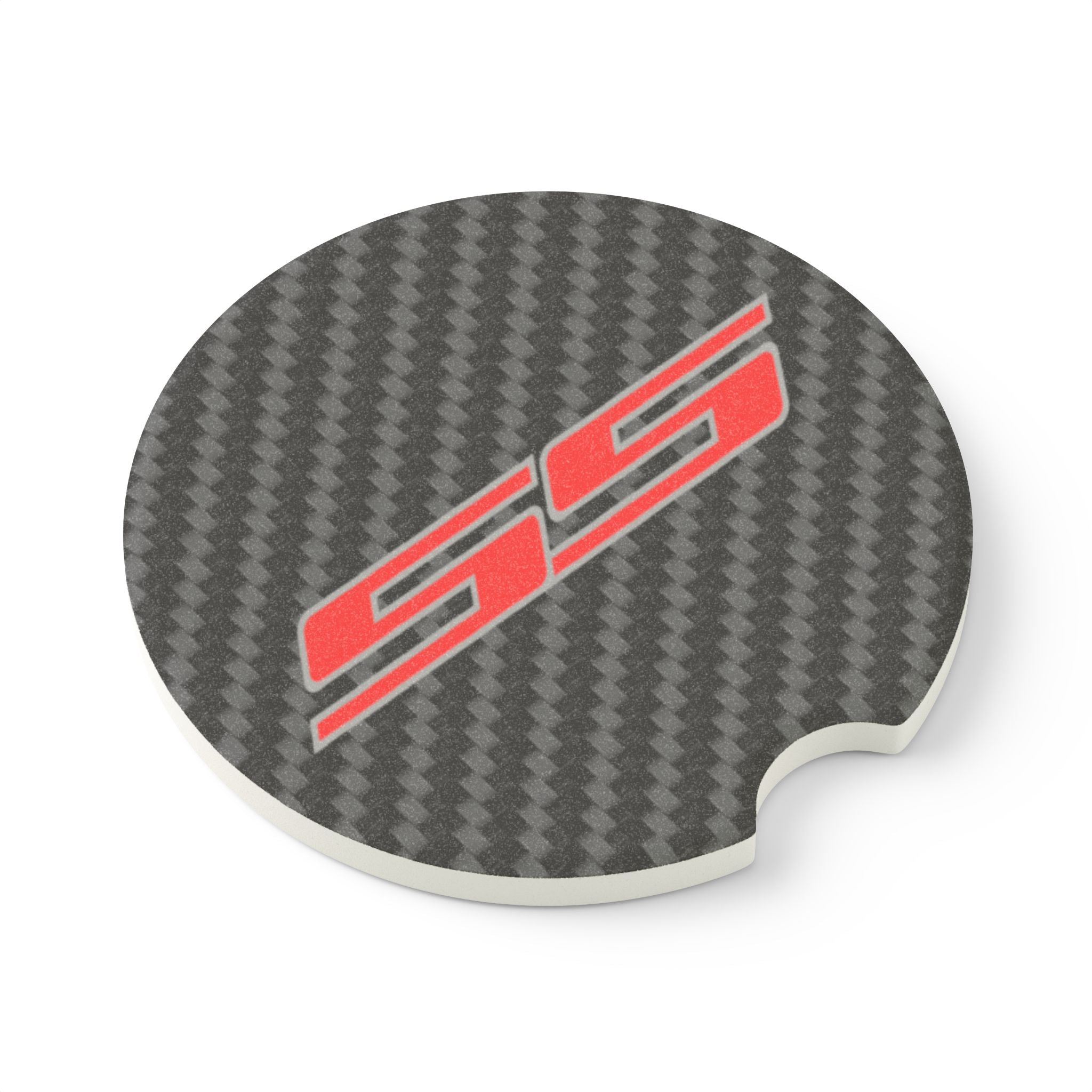 Chevy SS Carbon Fiber Soapstone Car Coaster