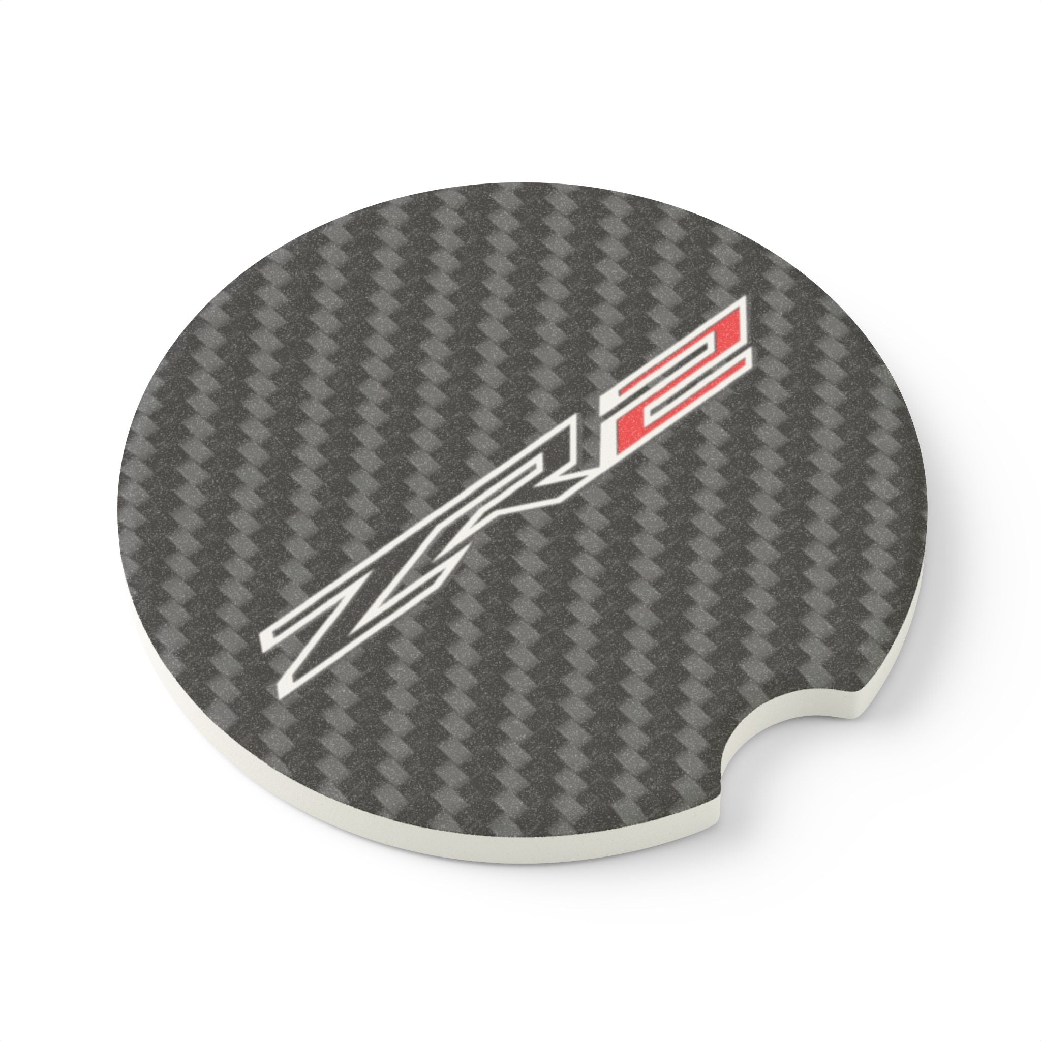 Chevy ZR2 Carbon Fiber Soapstone Car Coaster