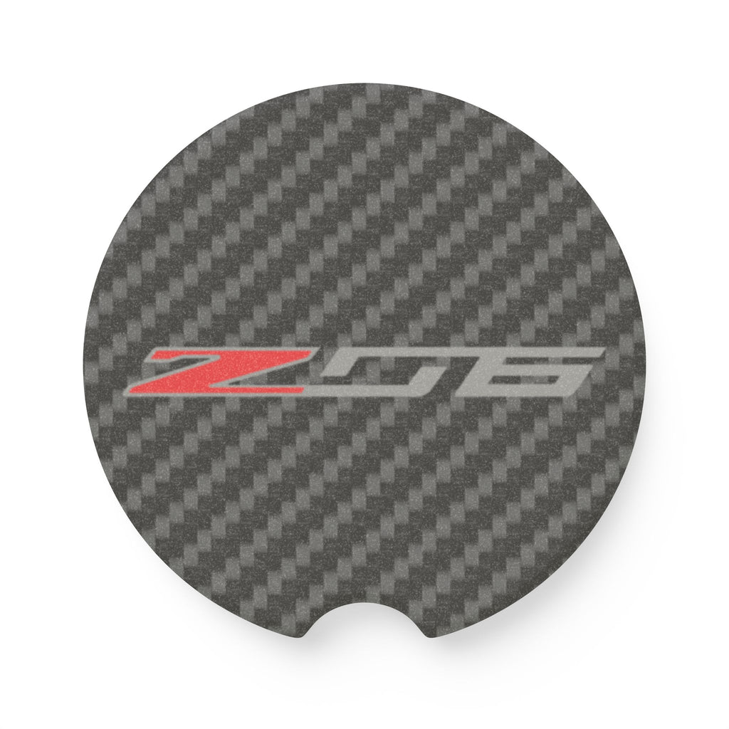 Corvette Z06 Carbon Fiber Soapstone Car Coaster