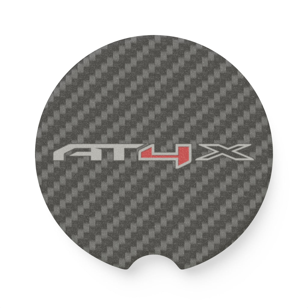 GMC AT4X Carbon Fiber Soapstone Car Coaster