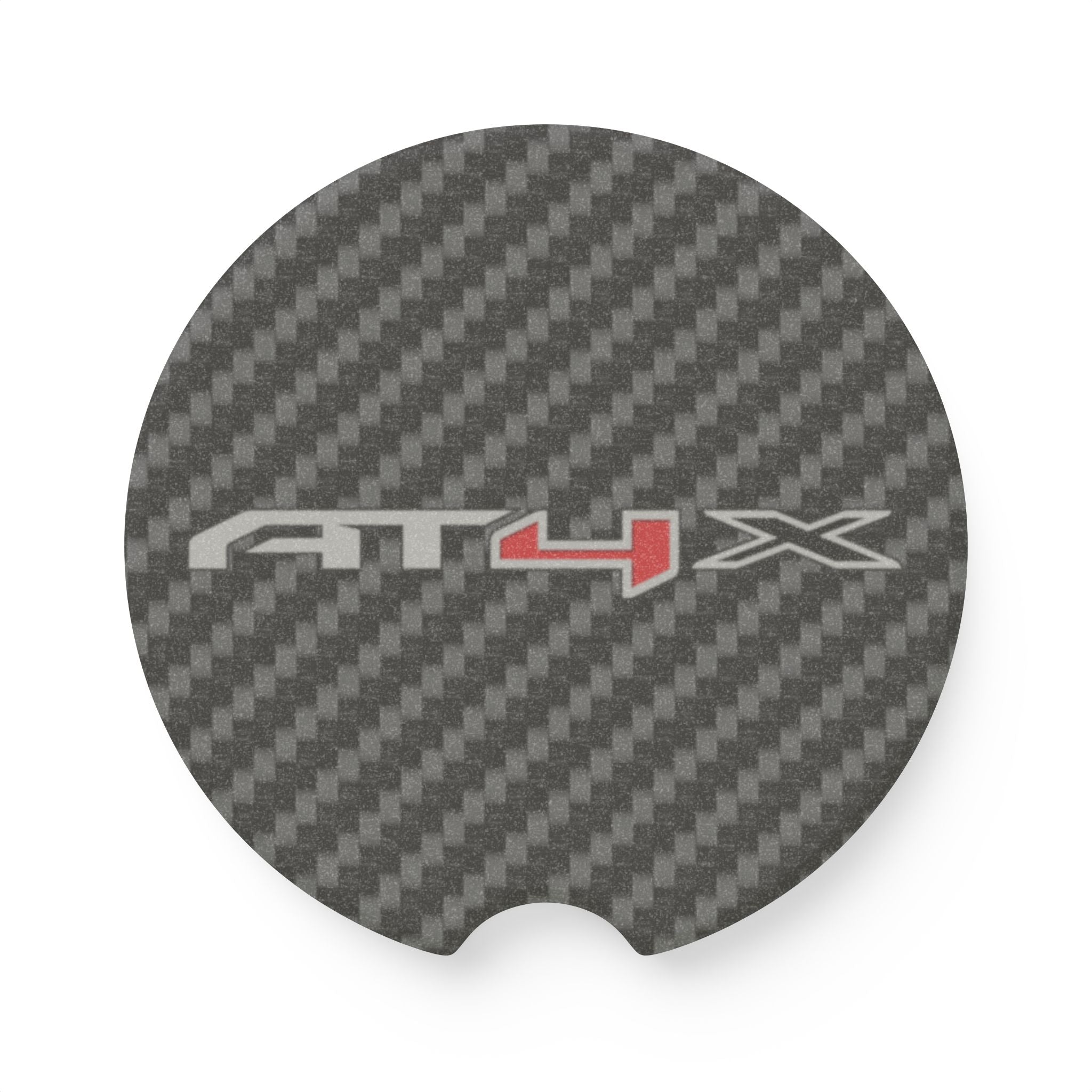 GMC AT4X Carbon Fiber Soapstone Car Coaster