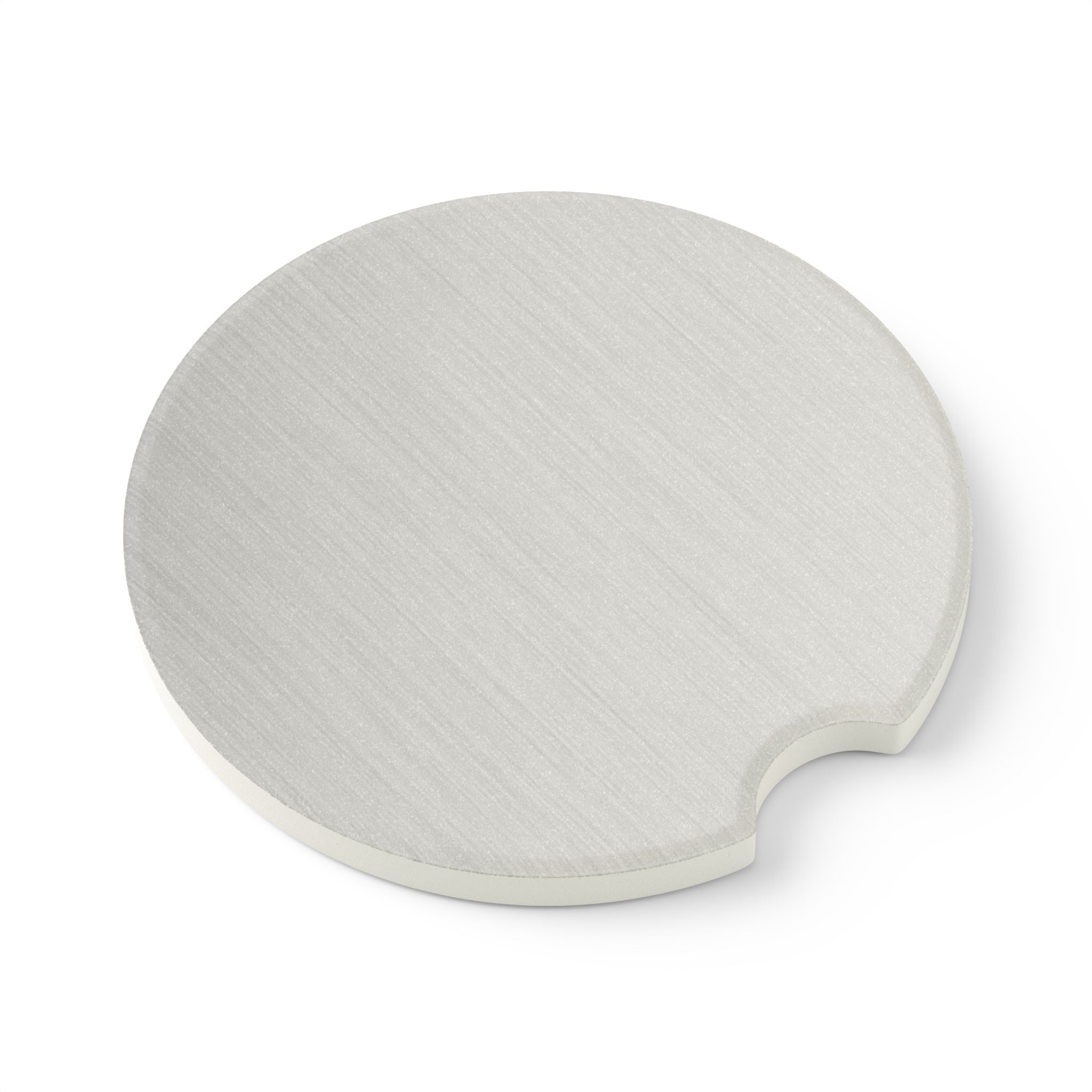 Brushed Aluminum Soapstone Car Coaster