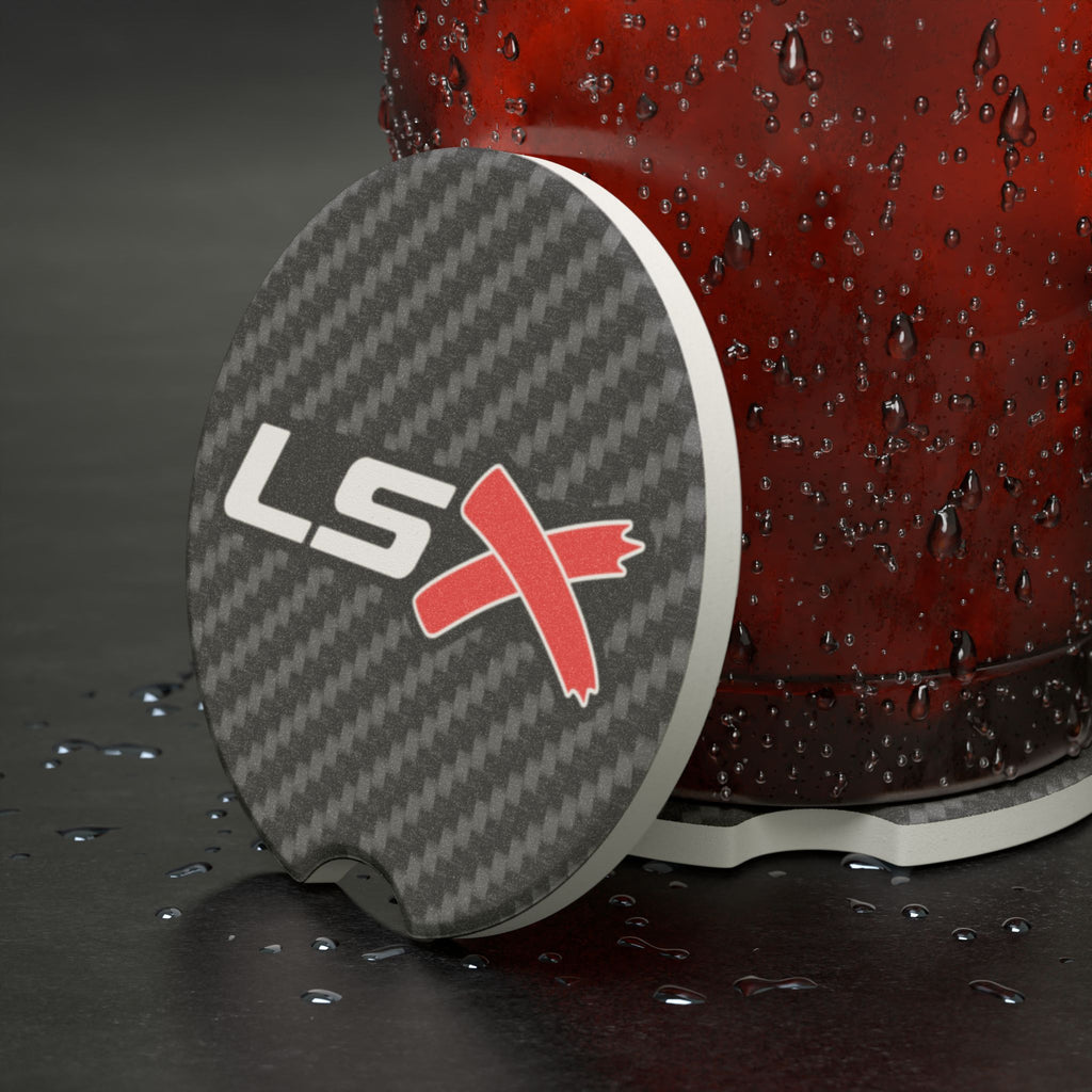 LSX Carbon Fiber Soapstone Car Coaster