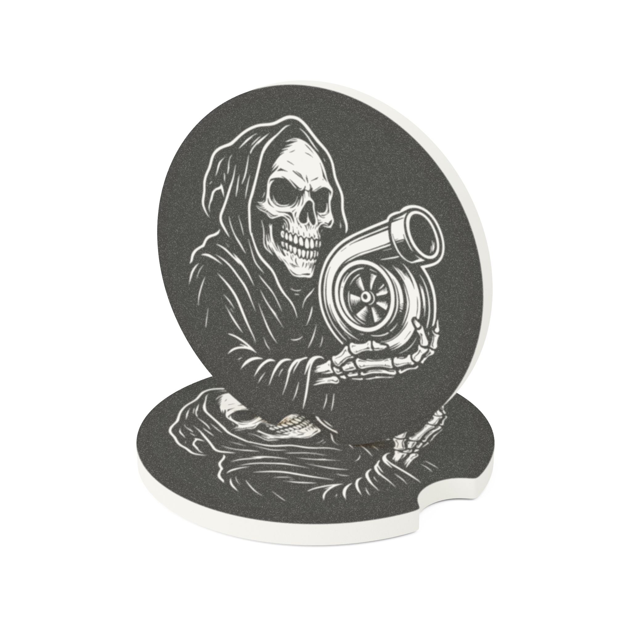 Grim Reaper Turbo Soapstone Car Coaster