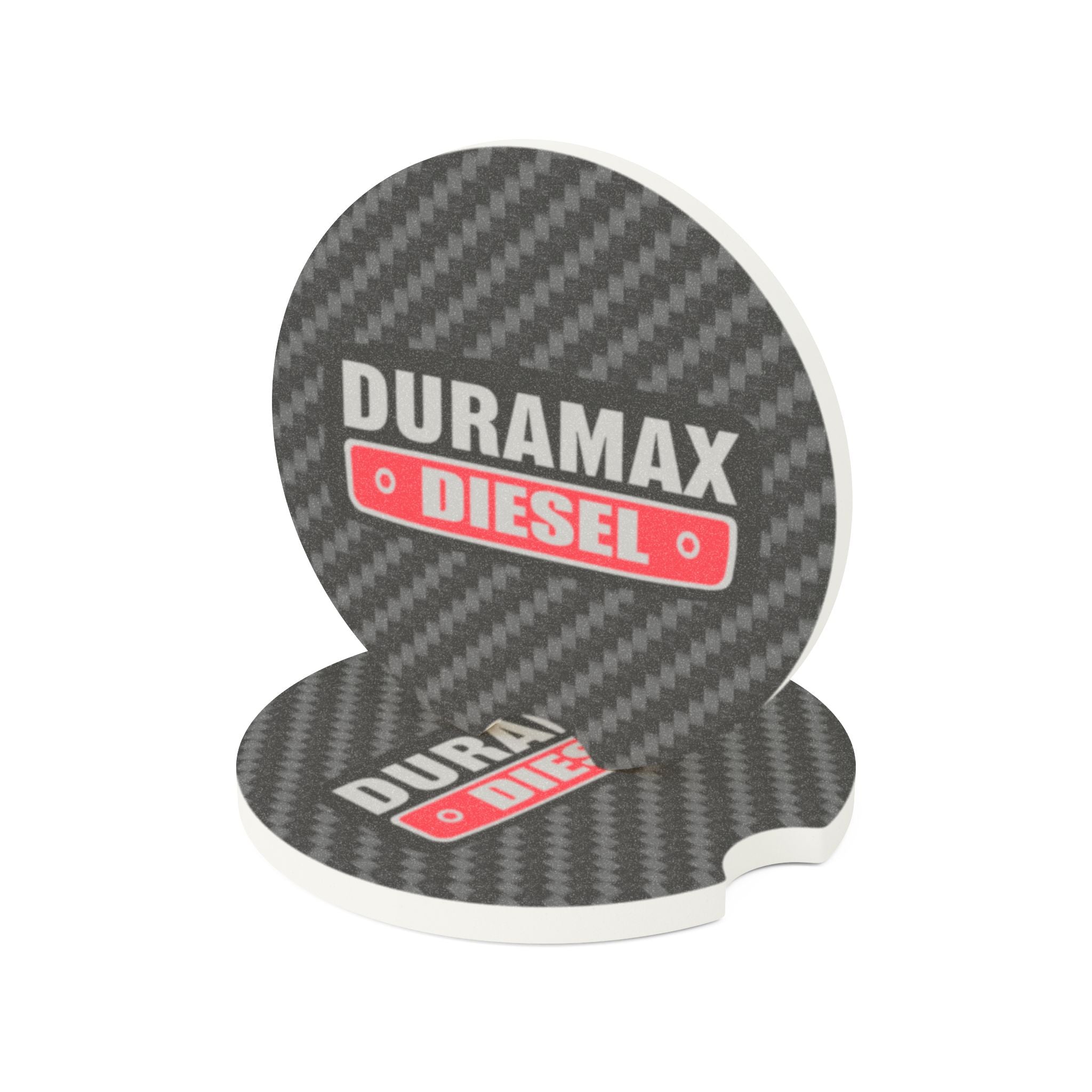 Duramax Diesel Carbon Fiber Soapstone Car Coaster