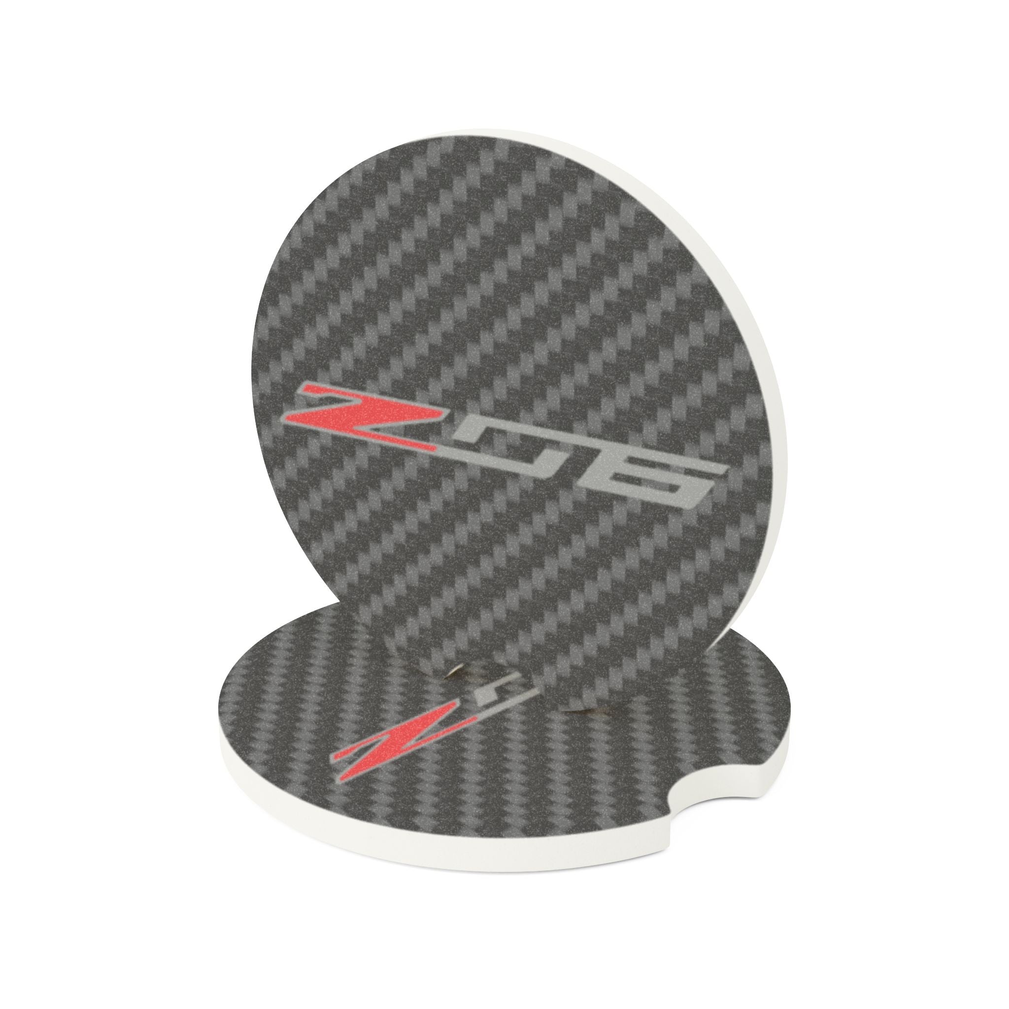 Corvette Z06 Carbon Fiber Soapstone Car Coaster