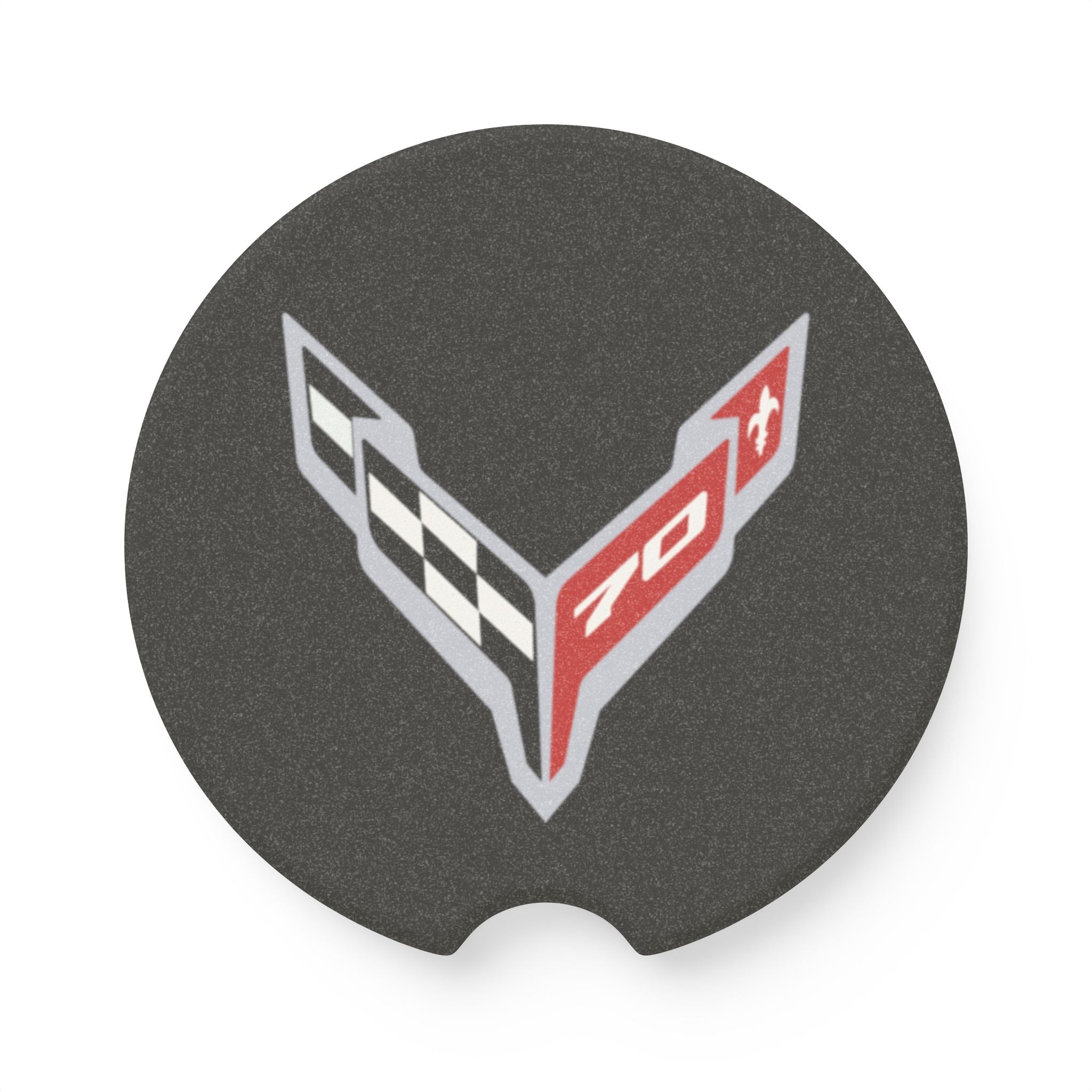 Corvette C8 70th Anniversary Soapstone Car Coaster