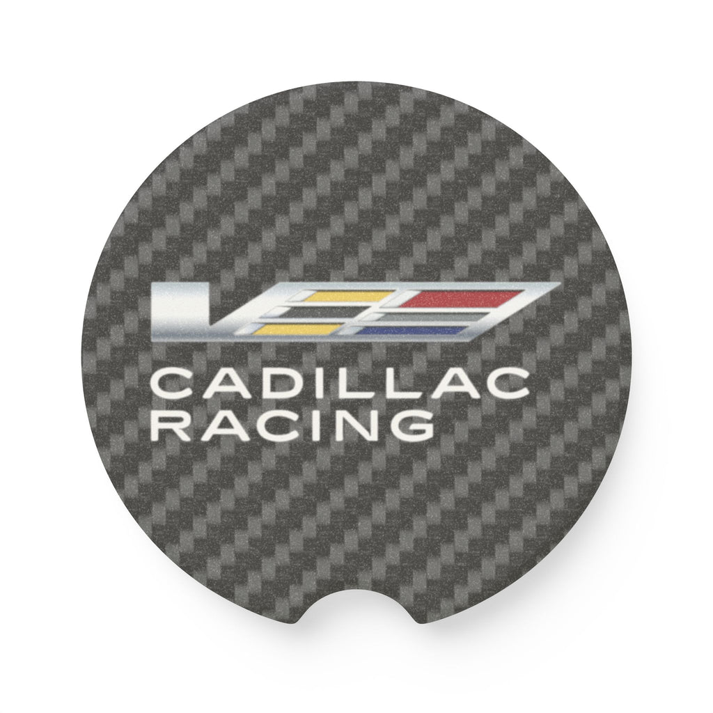 Cadillac V Racing Carbon Fiber Soapstone Car Coaster
