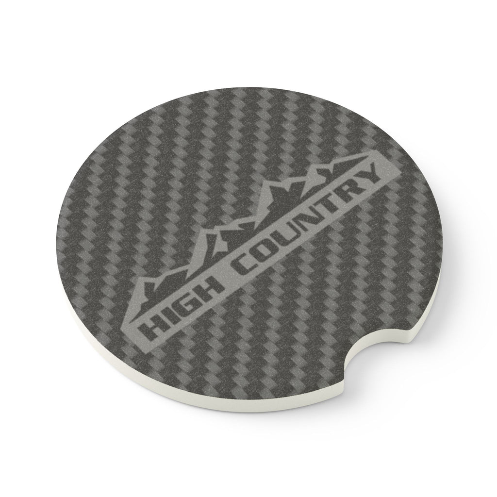 Chevy High Country Carbon Fiber Soapstone Car Coaster
