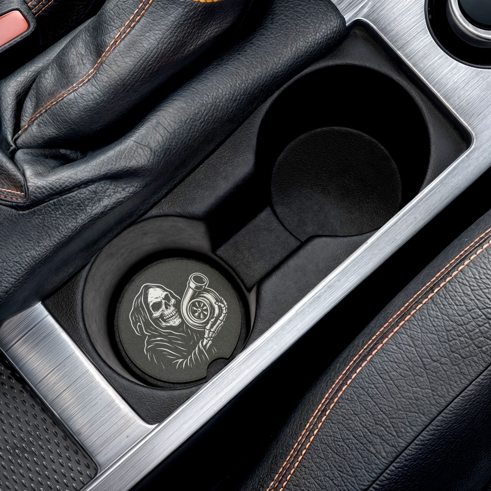 Grim Reaper Turbo Soapstone Car Coaster