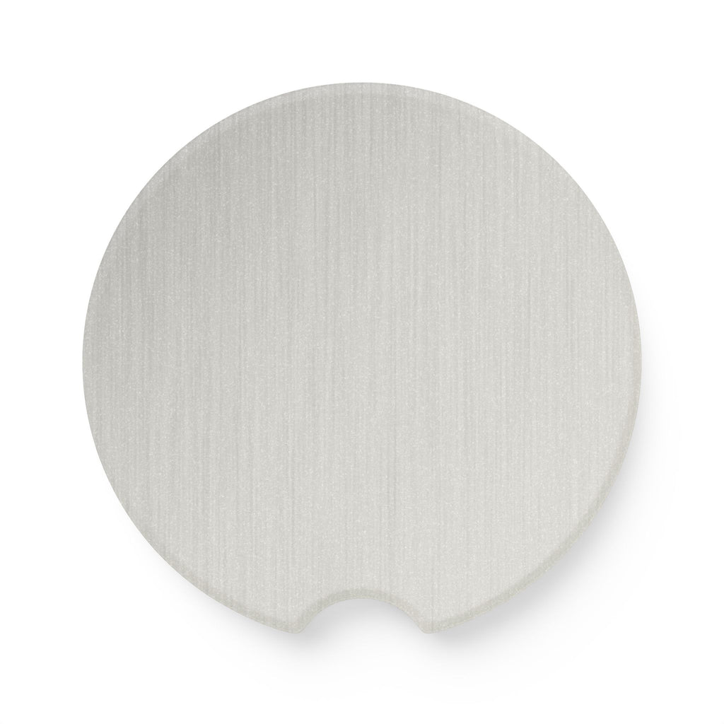 Brushed Aluminum Soapstone Car Coaster