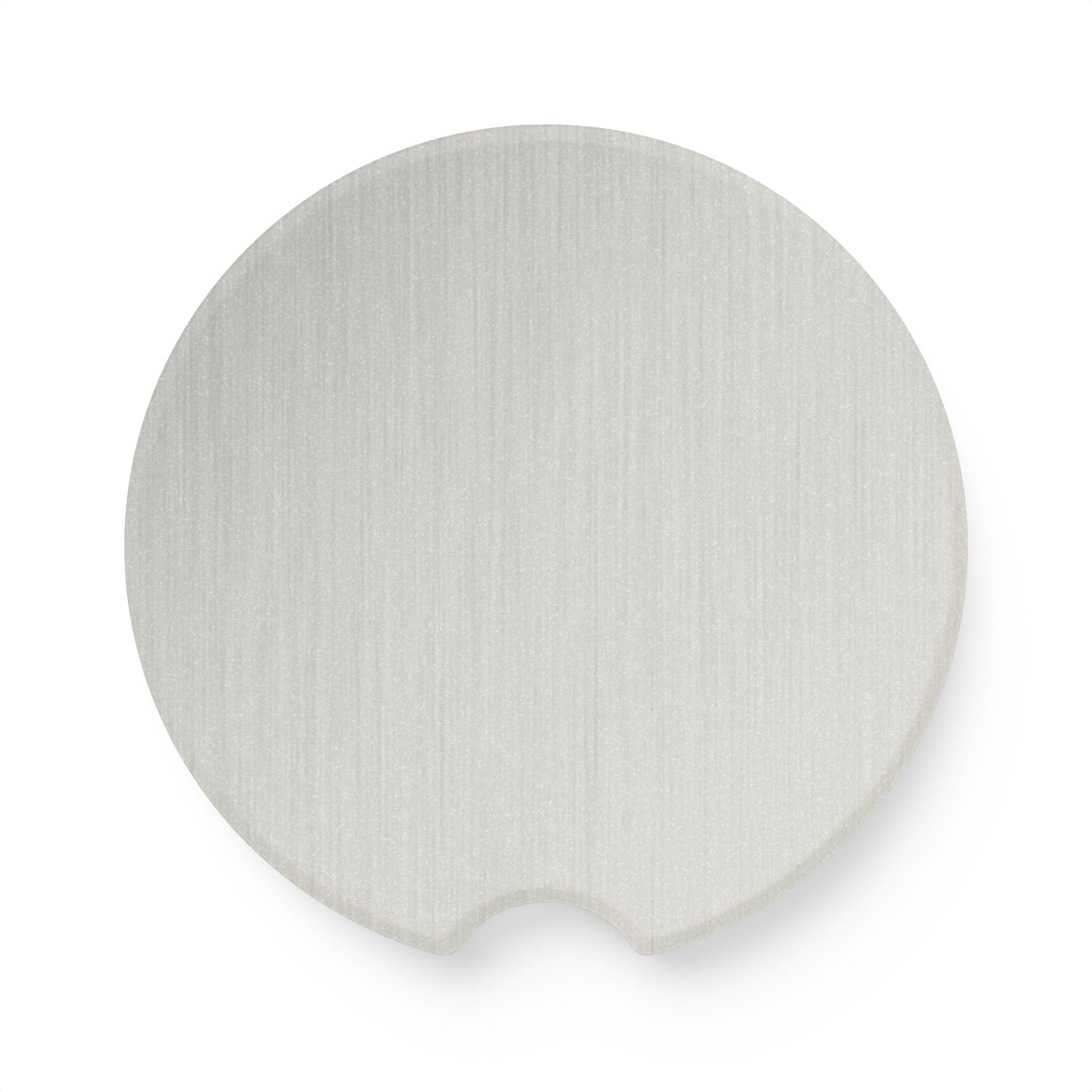Brushed Aluminum Soapstone Car Coaster