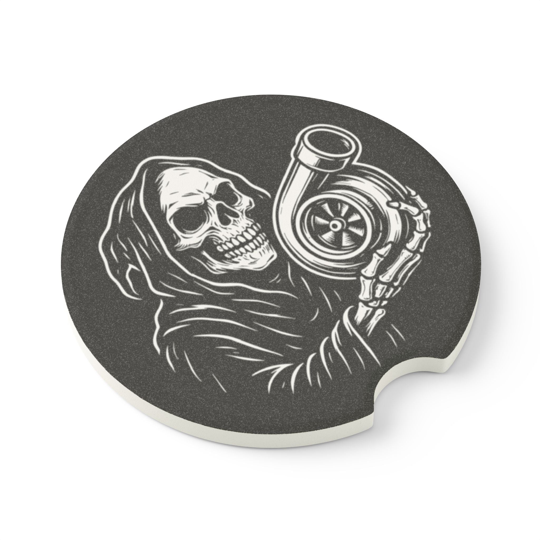 Grim Reaper Turbo Soapstone Car Coaster
