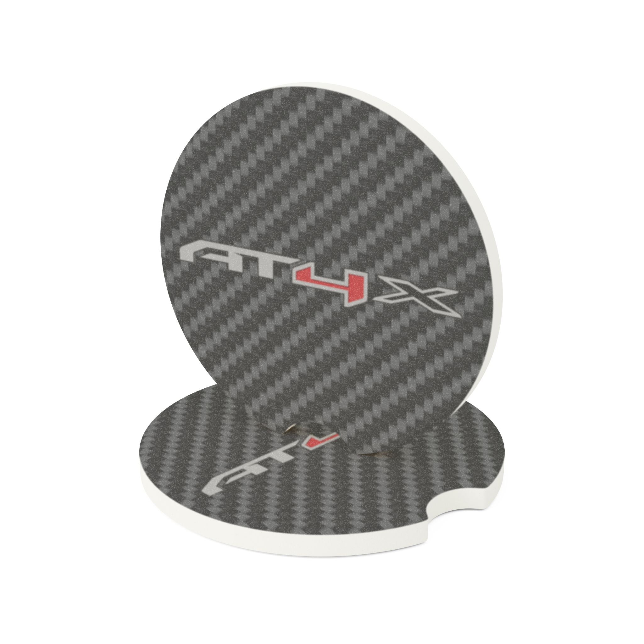 GMC AT4X Carbon Fiber Soapstone Car Coaster