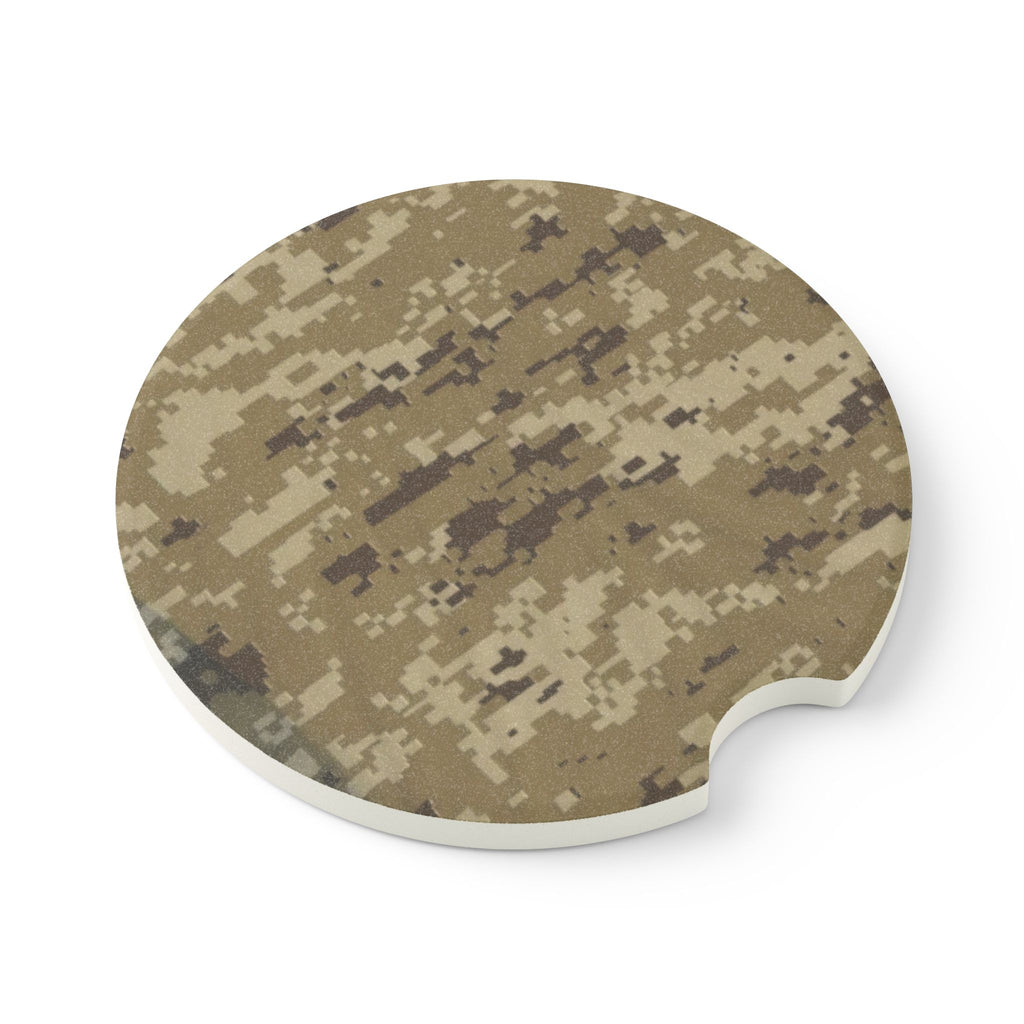 Desert Digital Camo Soapstone Car Coaster