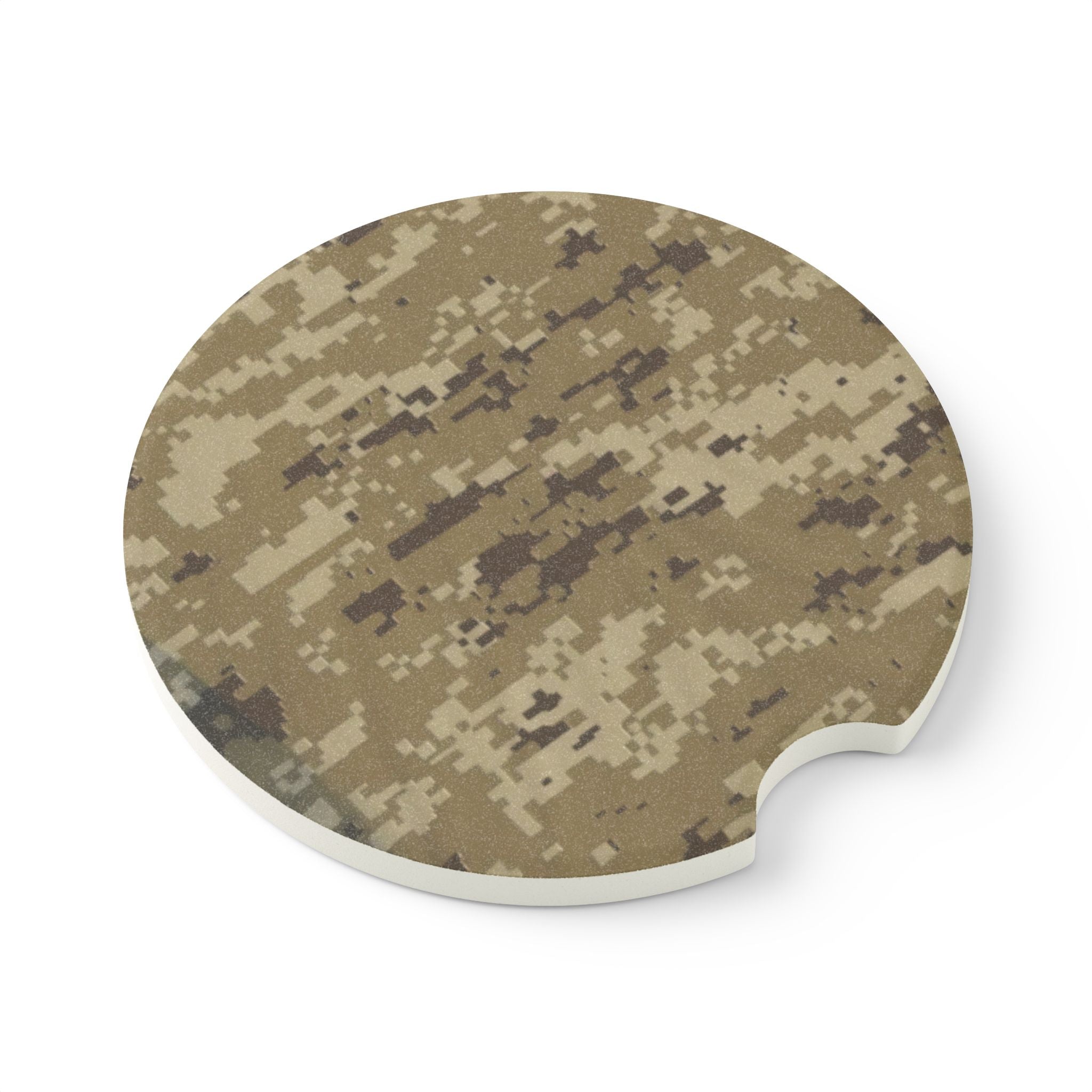 Desert Digital Camo Soapstone Car Coaster