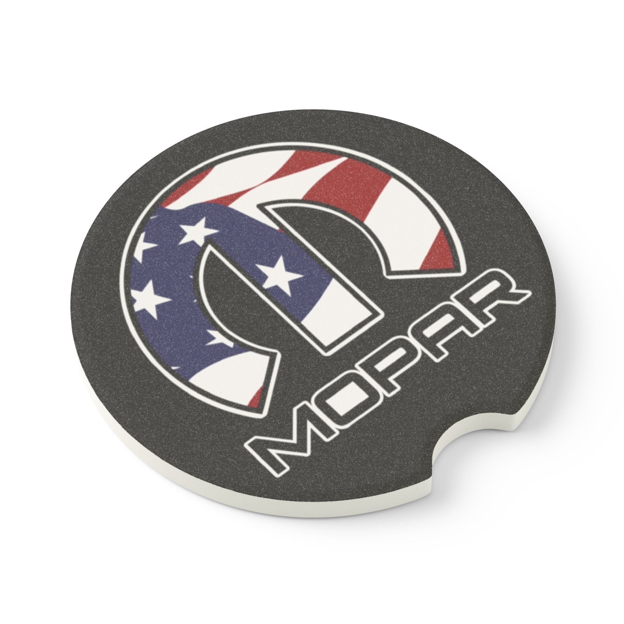 Mopar American Flag Soapstone Car Coaster