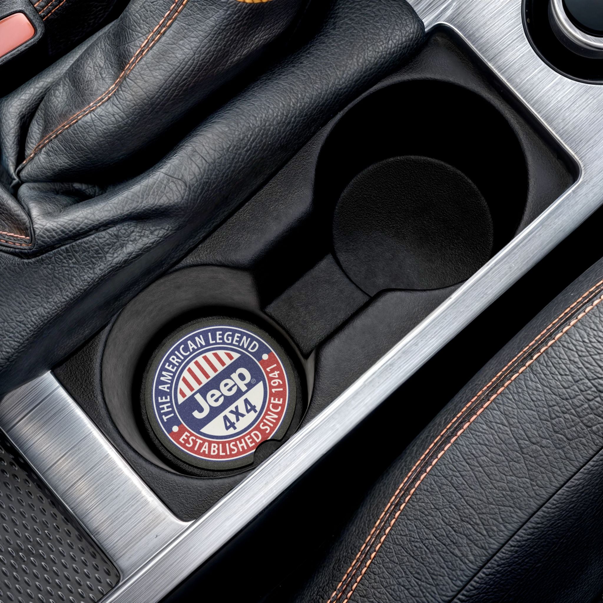 Jeep The American Legend Soapstone Car Coaster