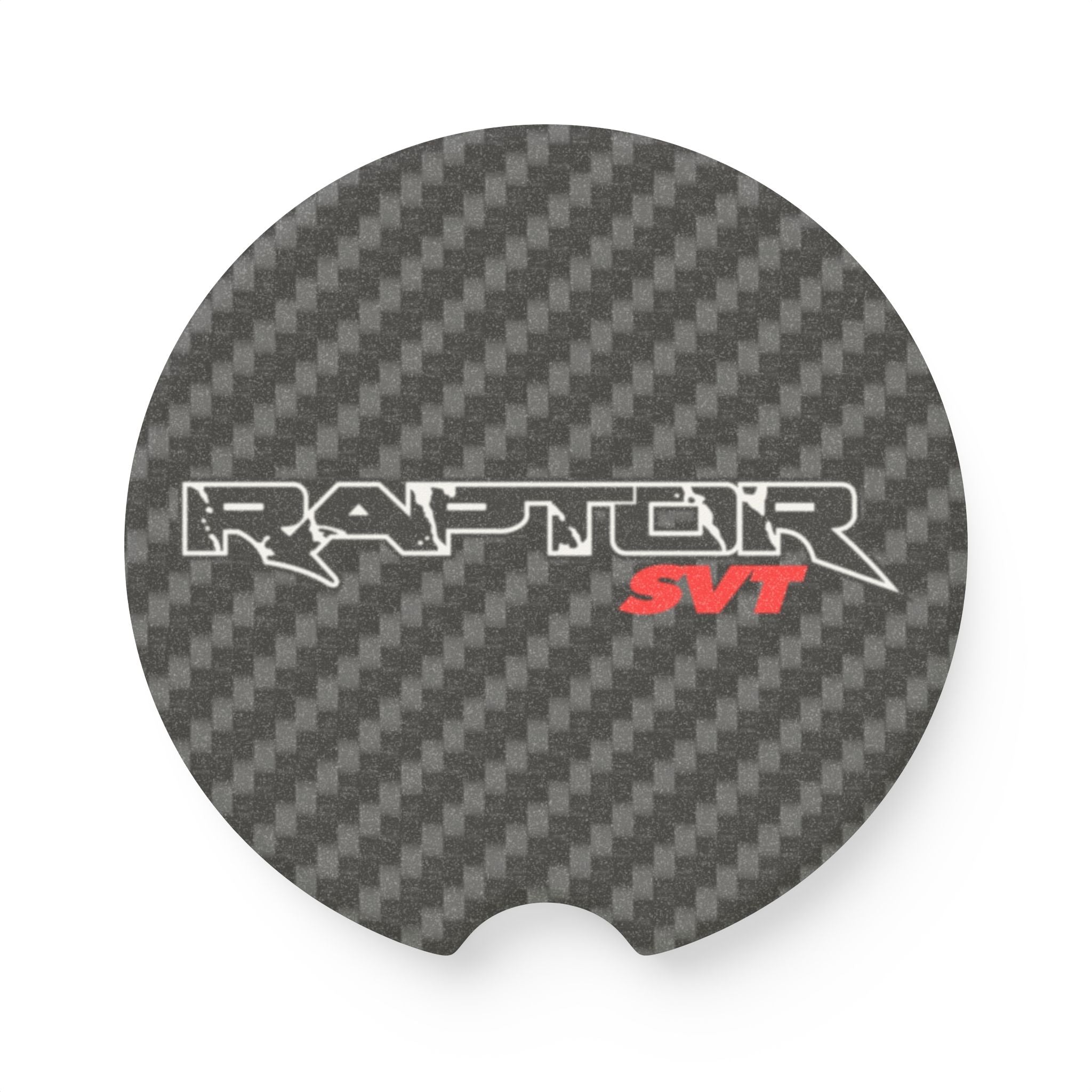 Ford Raptor SVT Carbon Fiber Soapstone Car Coaster