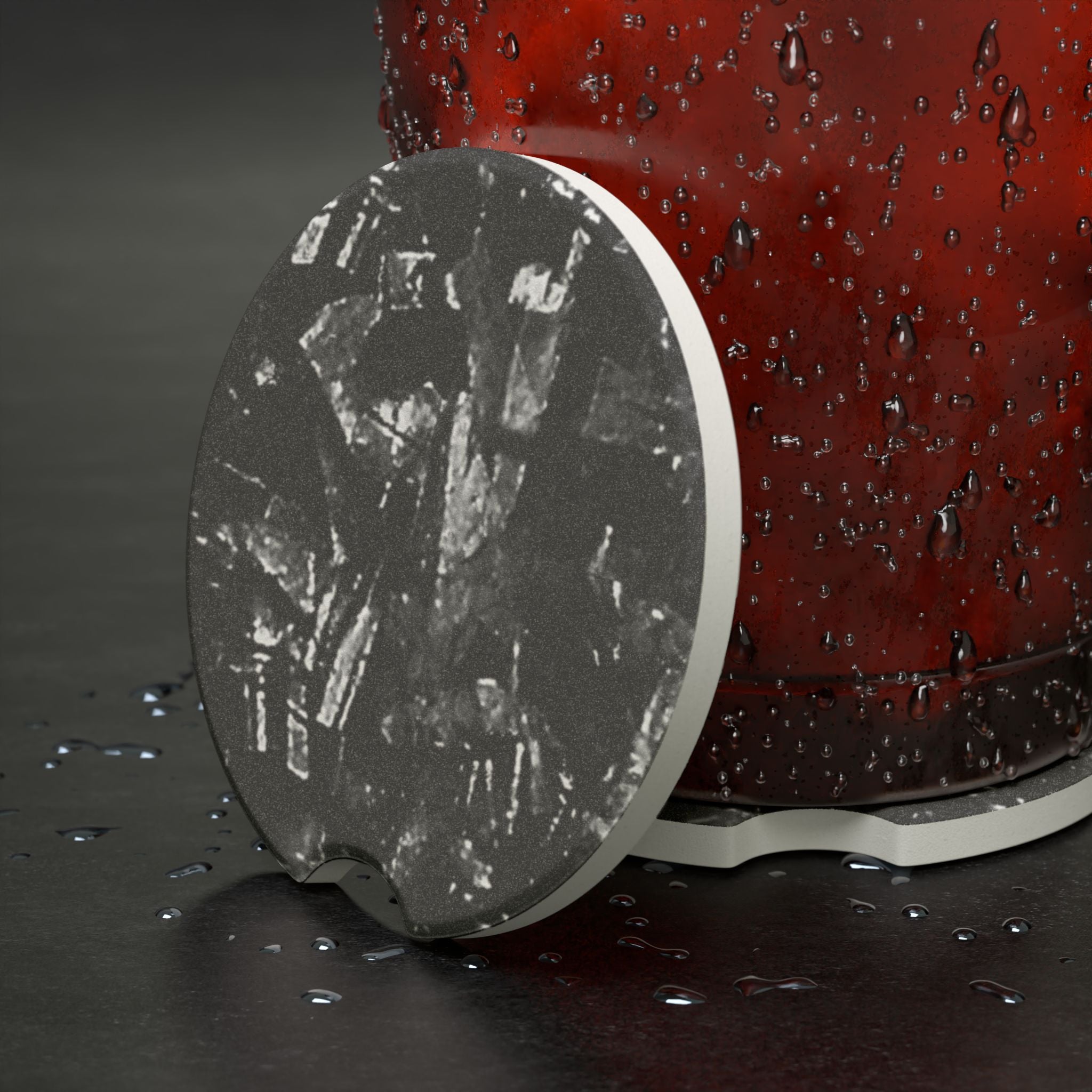 Forged Carbon Fiber Soapstone Car Coaster