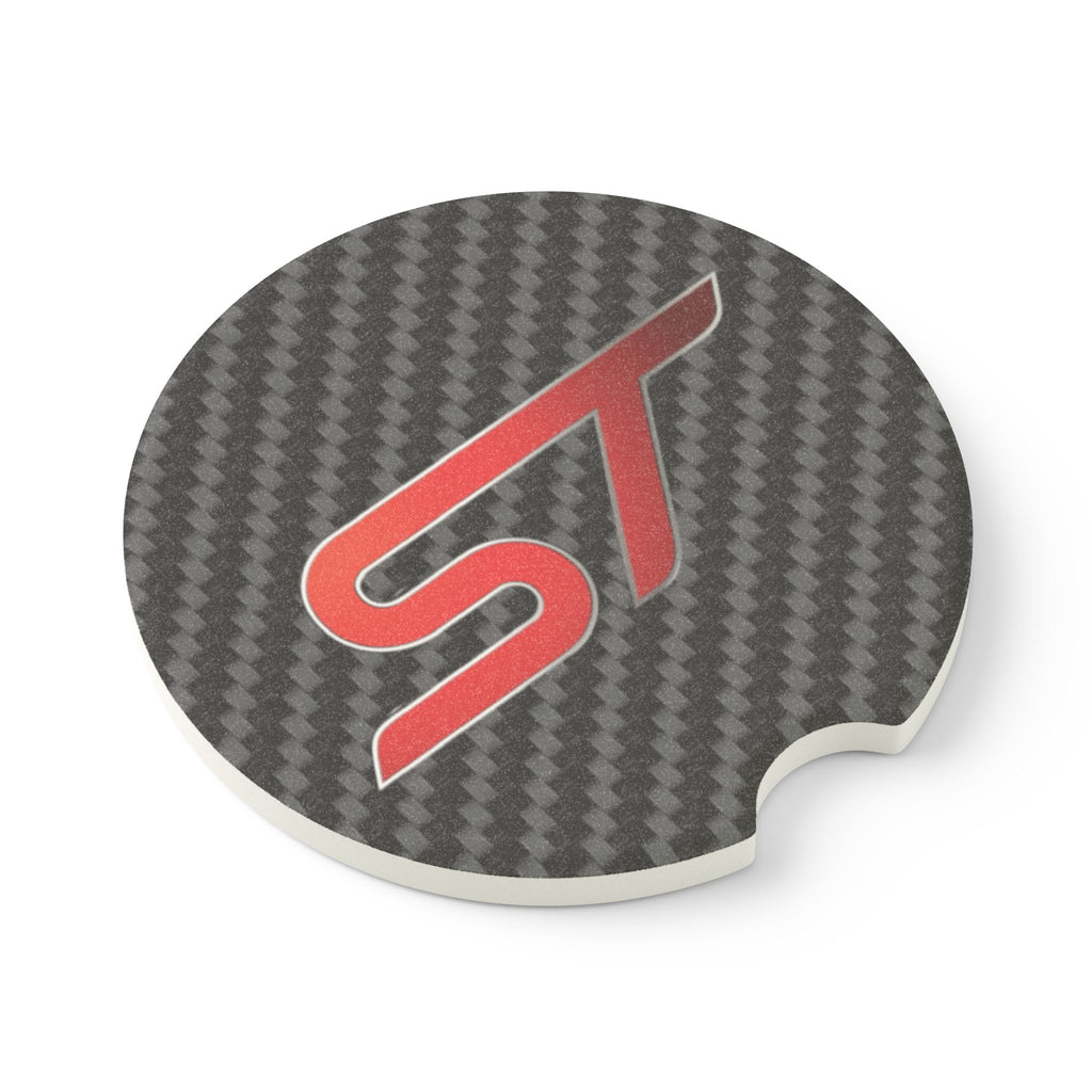 Ford ST Carbon Fiber  Soapstone Car Coaster