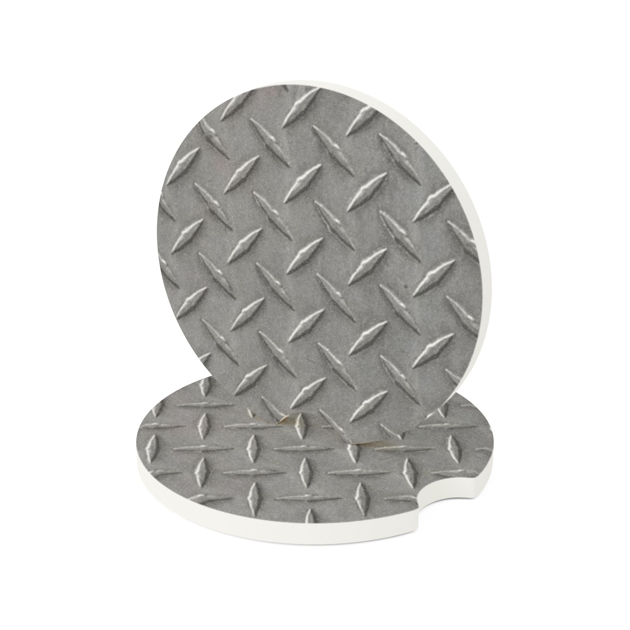 Diamond Plate Soapstone Car Coaster