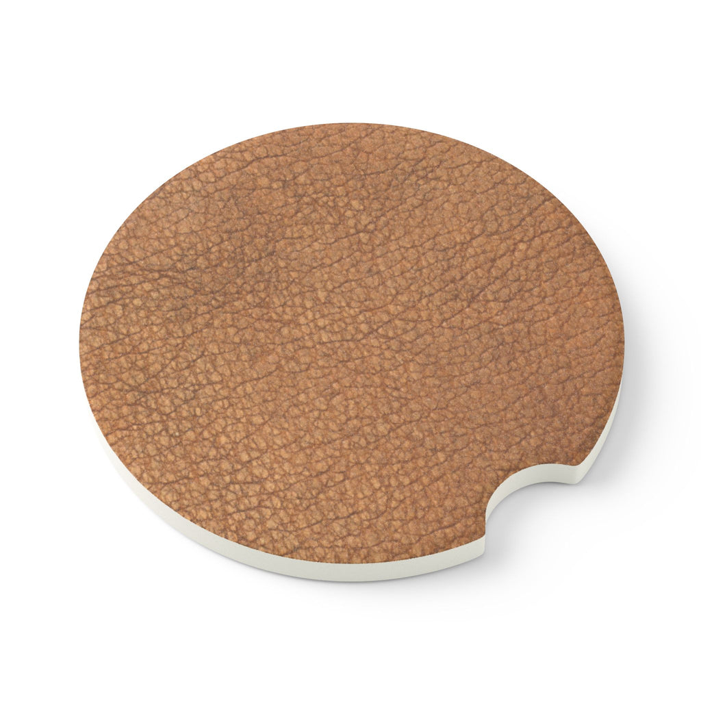 Leather Soapstone Car Coaster