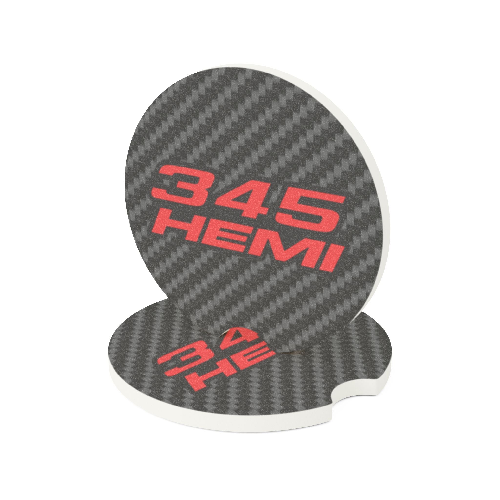 345 Hemi Carbon Fiber Soapstone Car Coaster
