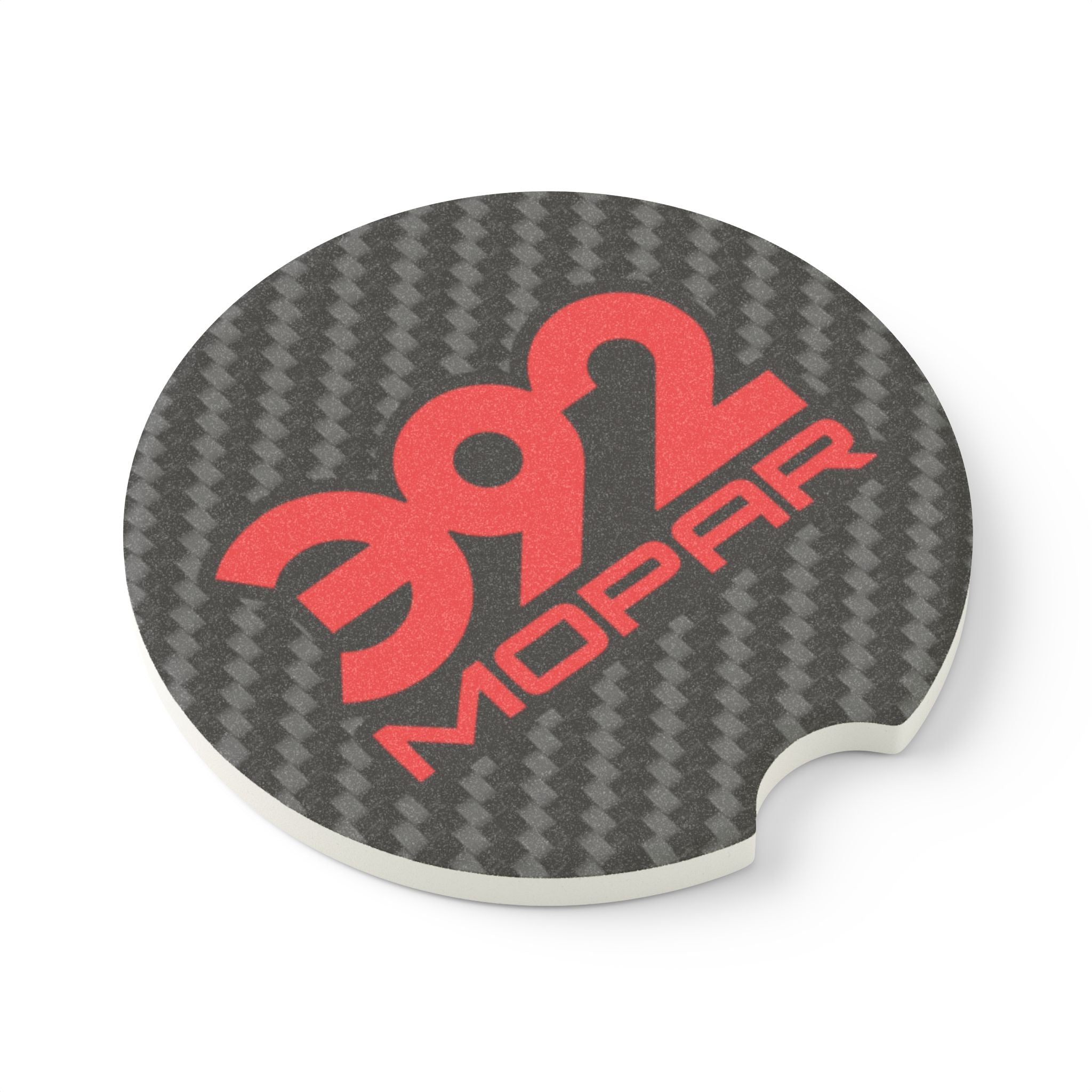 392 Mopar Carbon Fiber Soapstone Car Coaster