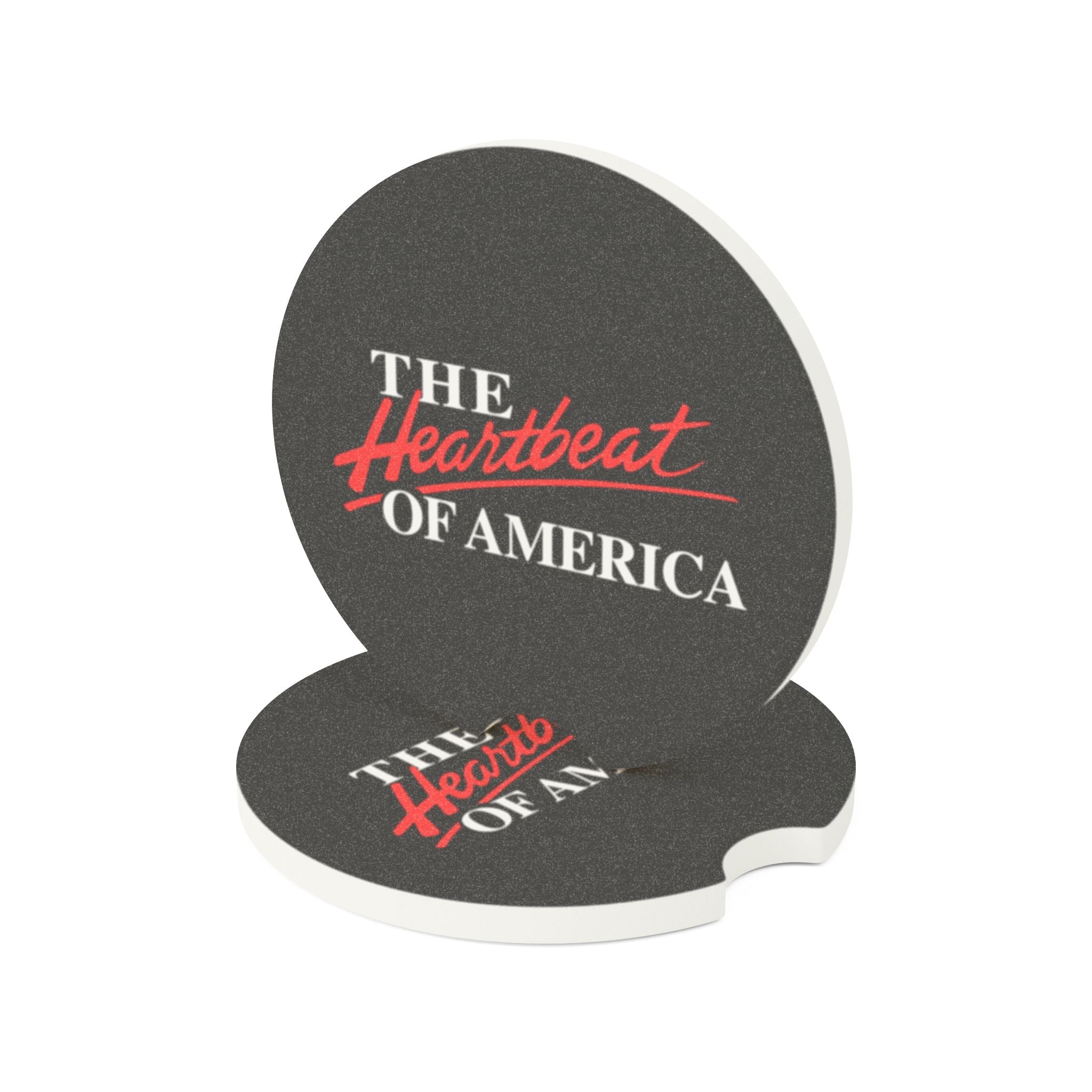 The Heartbeat Of America Soapstone Car Coaster