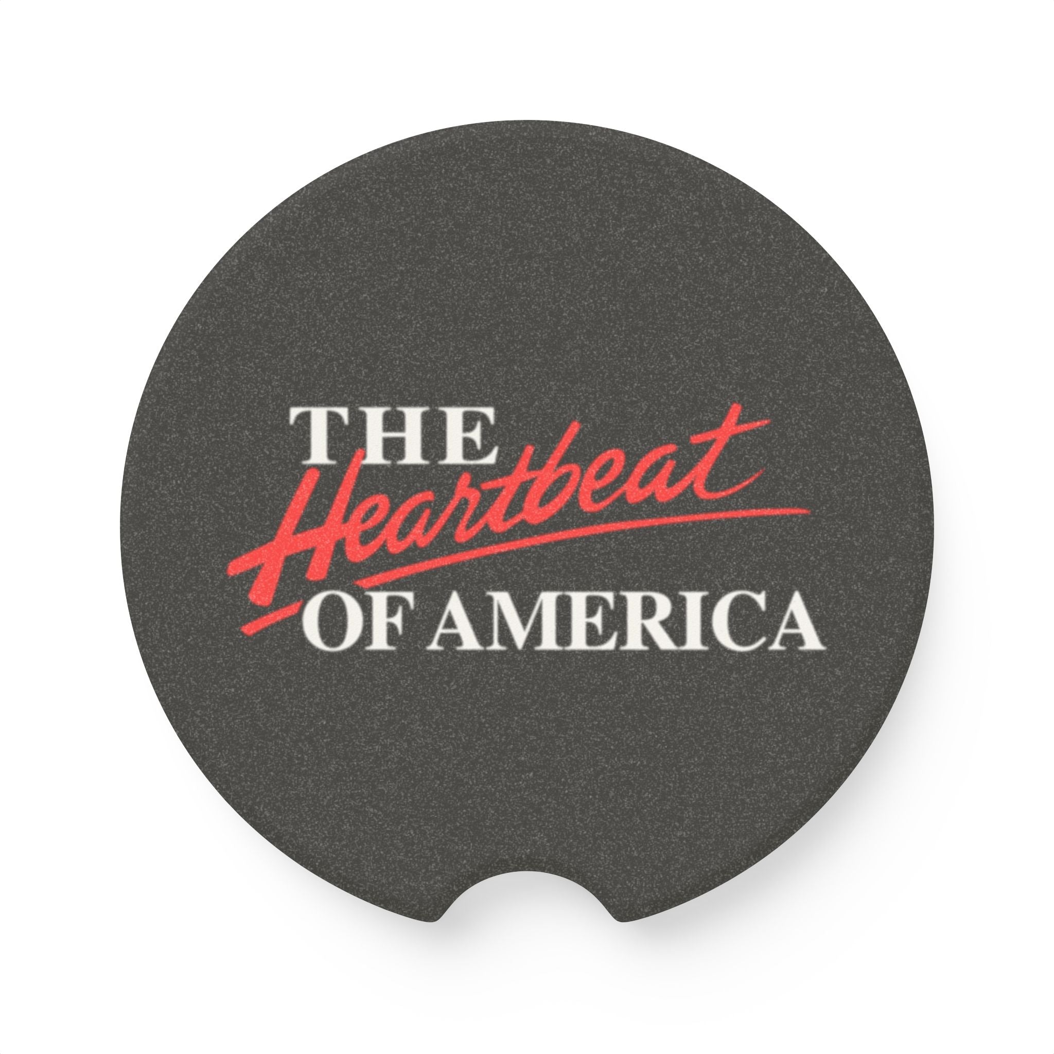 The Heartbeat Of America Soapstone Car Coaster